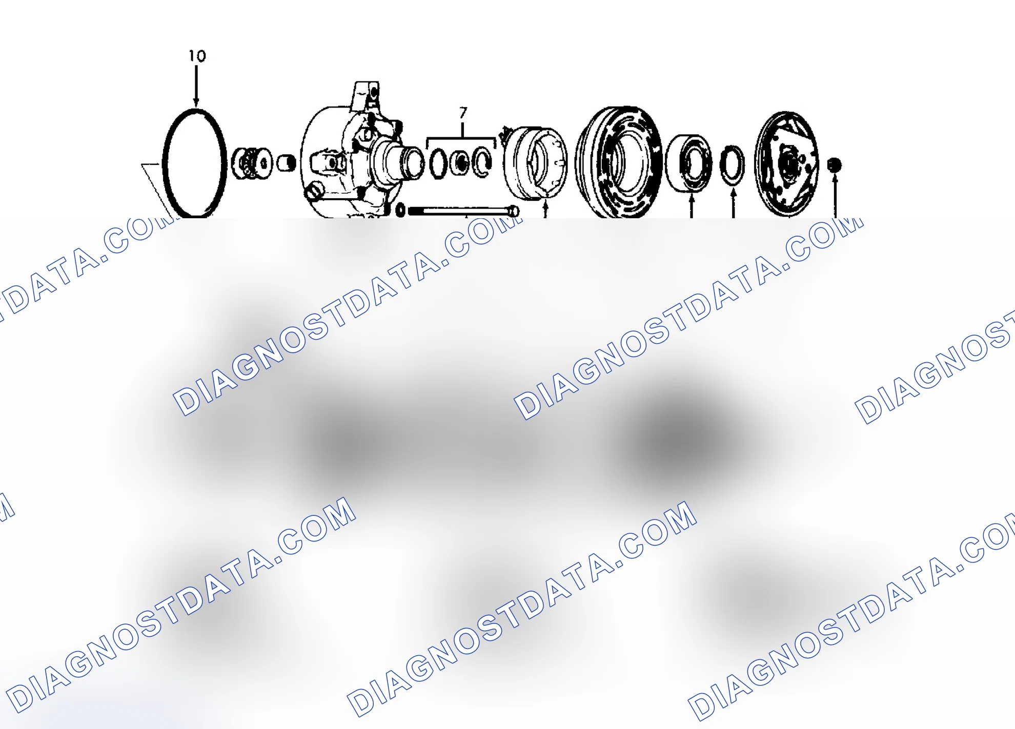 Scheme 5: Exploded View of Harrison V5 5-Cylinder Compressor