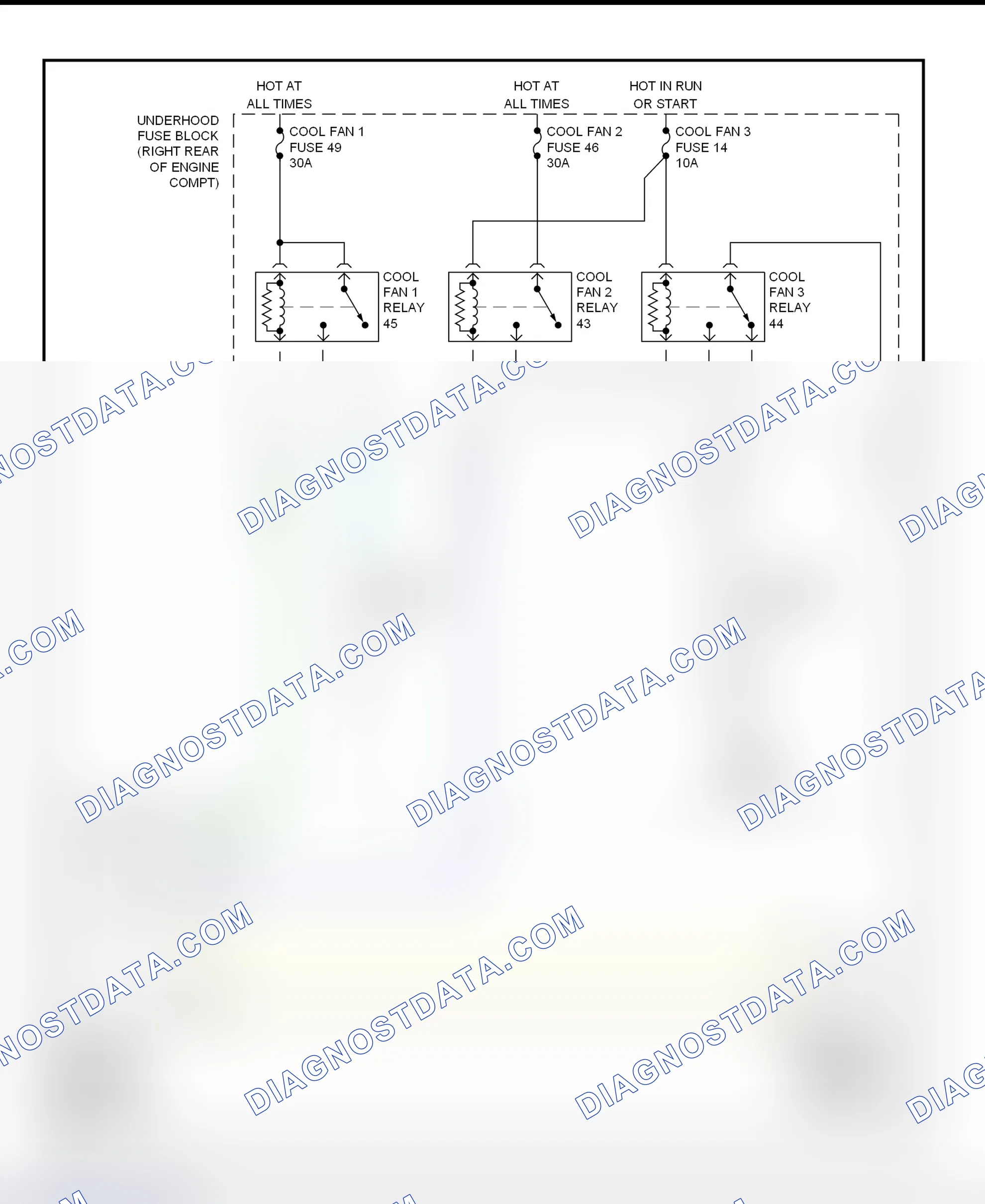 Scheme 7: Electric Cooling Fans Wiring Diagram (Corvette)