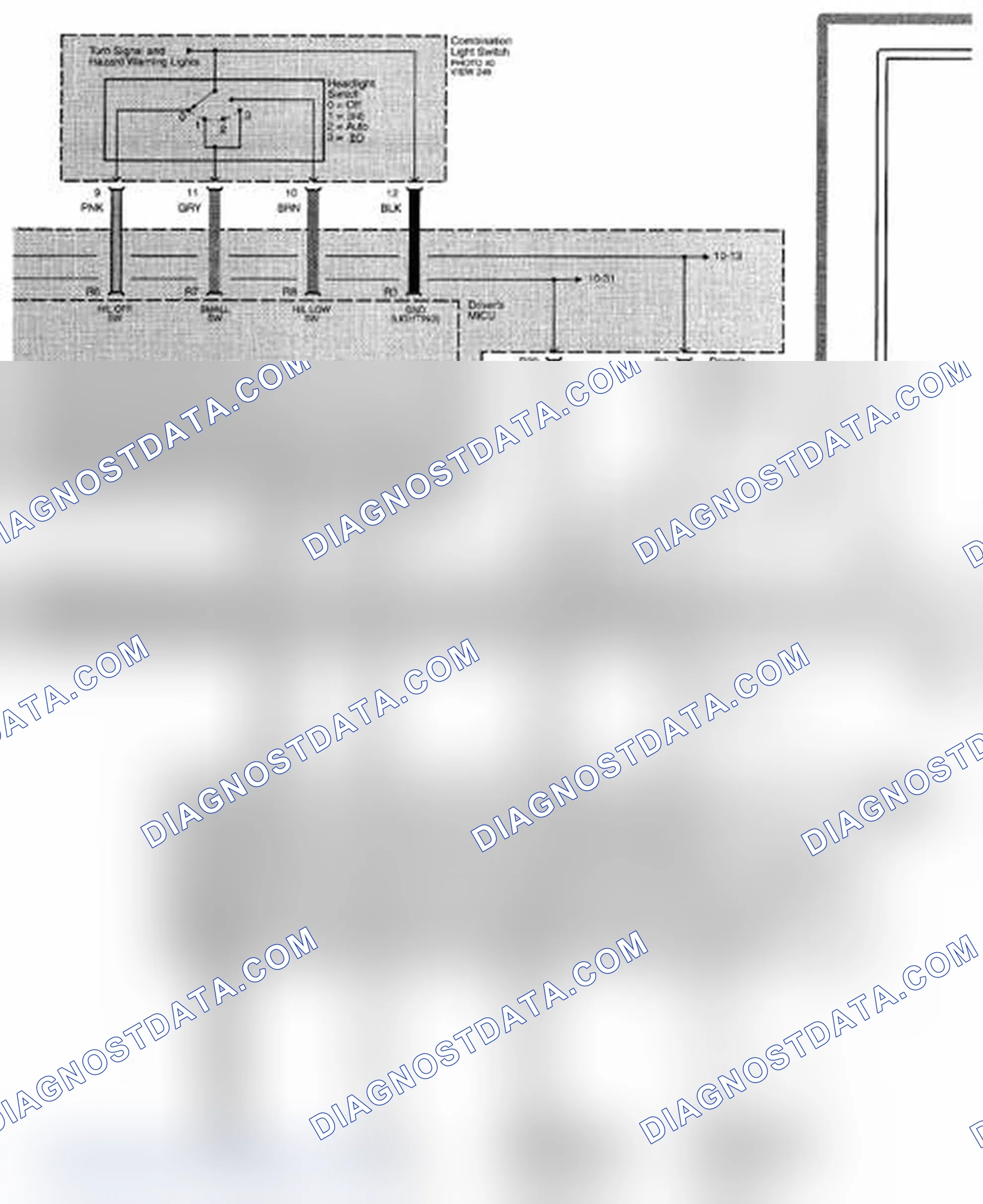 Scheme 316: Reminder Systems, Safety Indicator, Key Light Timer, And Low Oil Pressure Indicator Circuit Diagram - Keyless Access (Page 73-4)