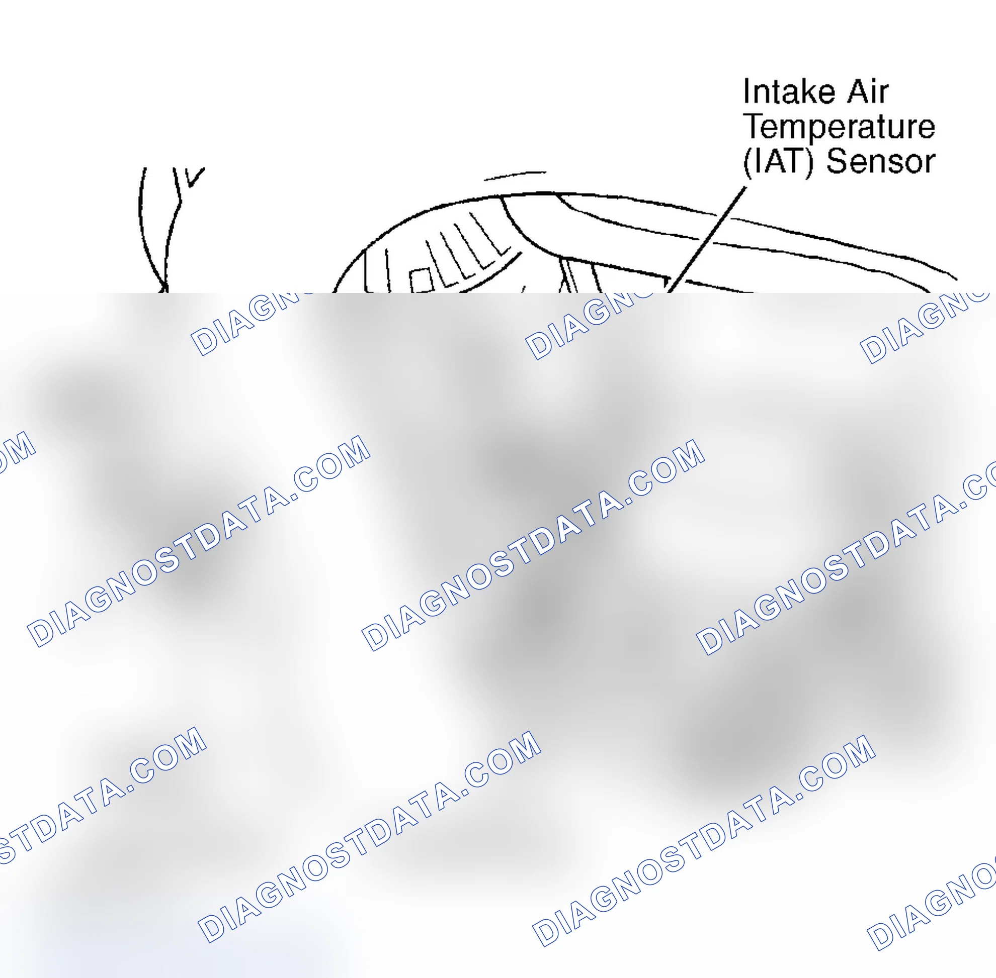 Scheme 93: Intake Air Temperature (IAT) Sensor Location