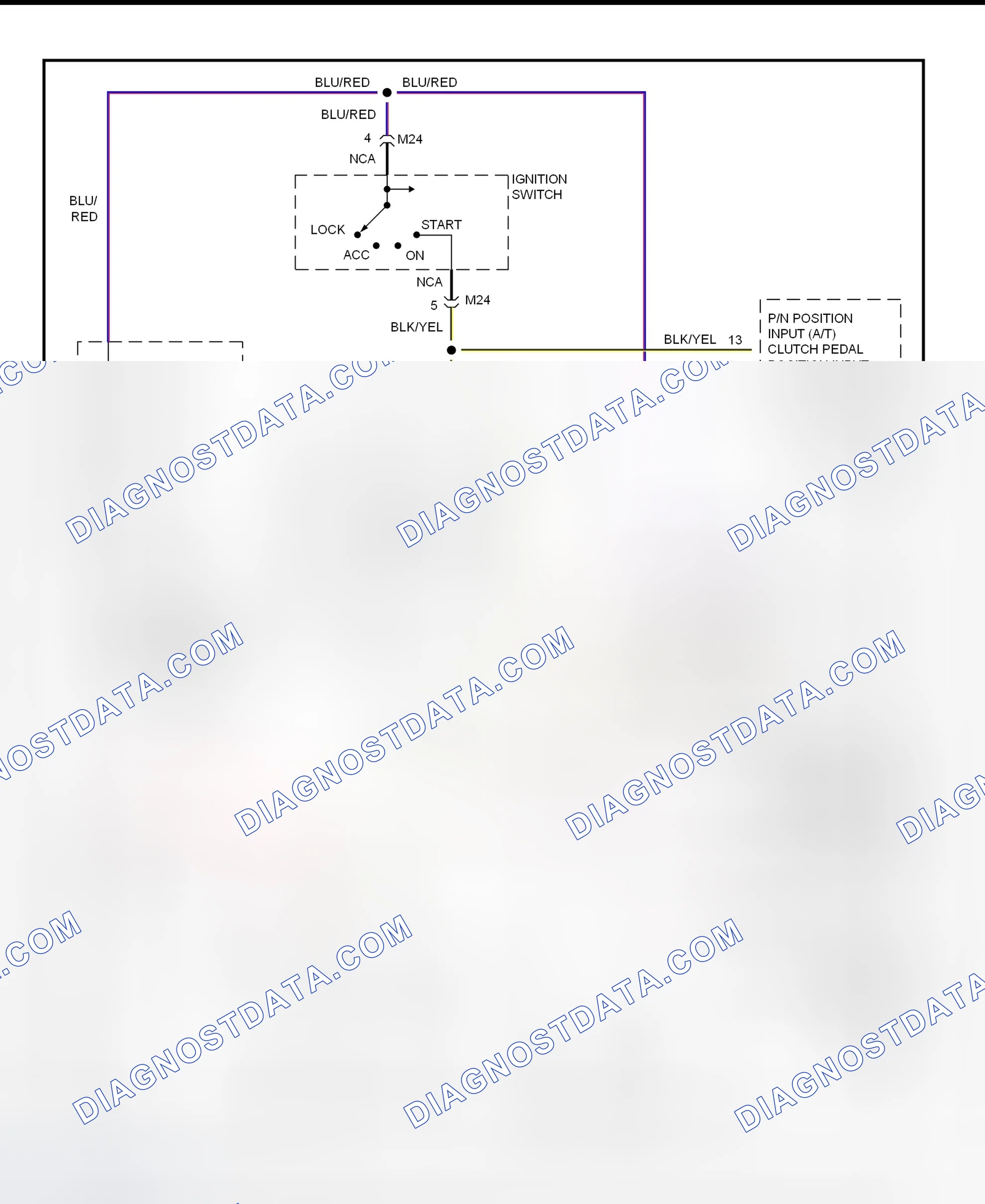 Scheme 3: Starting System Wiring Diagram (Elantra)