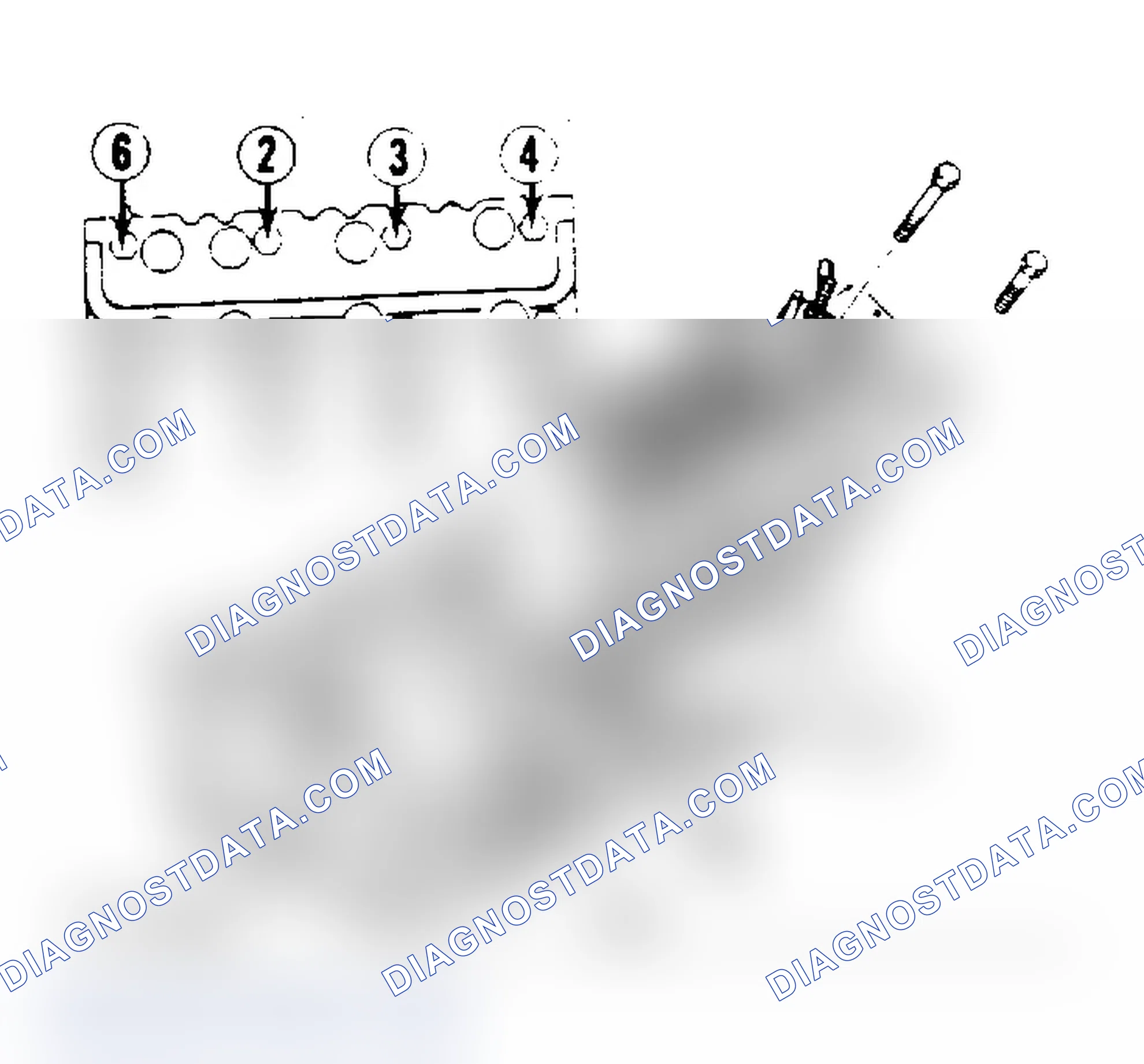 Scheme 13: Cylinder Head Tightening Sequence. Tighten head bolts to 55-77 ft. lbs. (74-108 N.m).