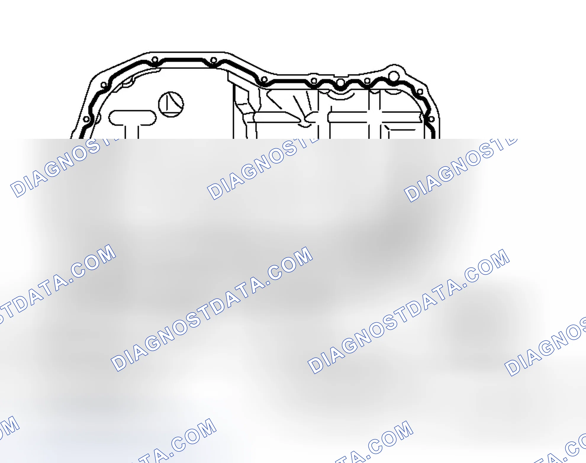 Scheme 45: >> A << ENGINE OIL PAN INSTALLATION