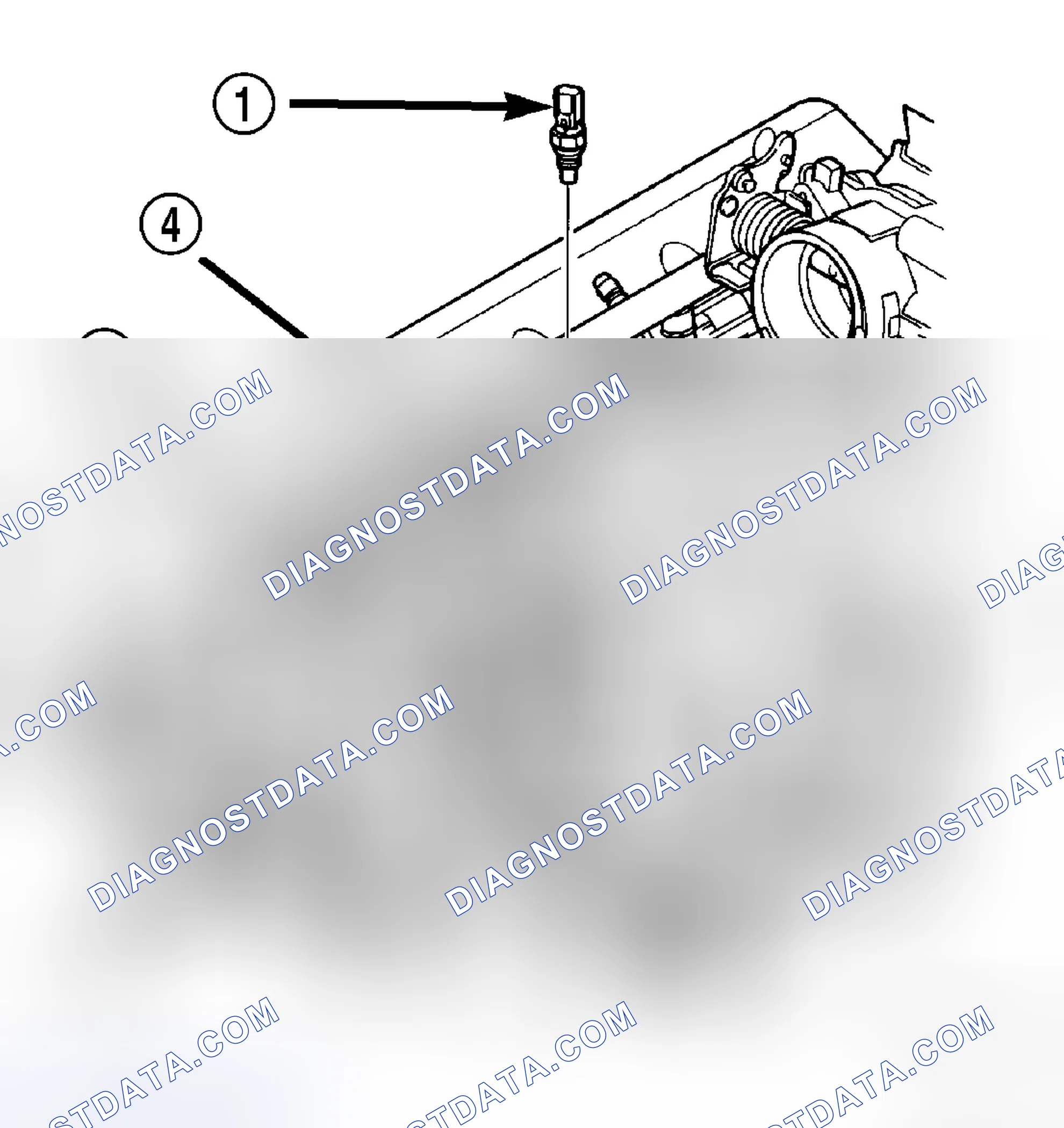 Scheme 8: ENGINE COOLANT TEMPERATURE SENSOR - REMOVAL - 4.7L