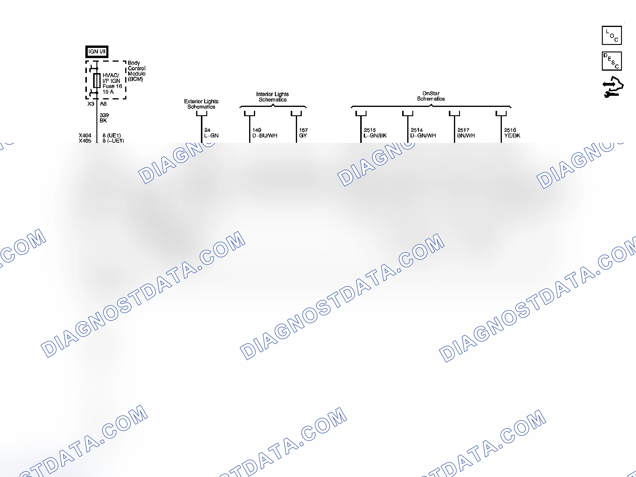 Scheme 1: Inside Rearview Mirror Schematics