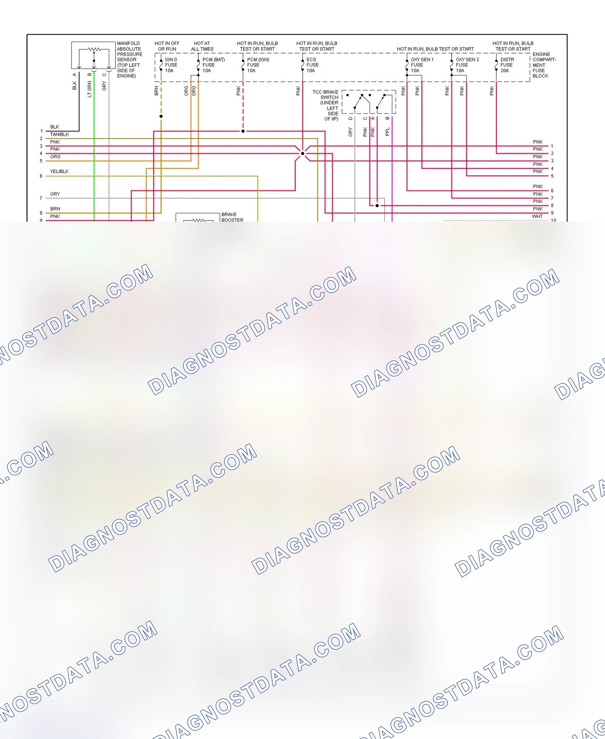 Scheme 2: 4.6L (VINs Y & 9) PCM Wiring Diagram (2 Of 4)