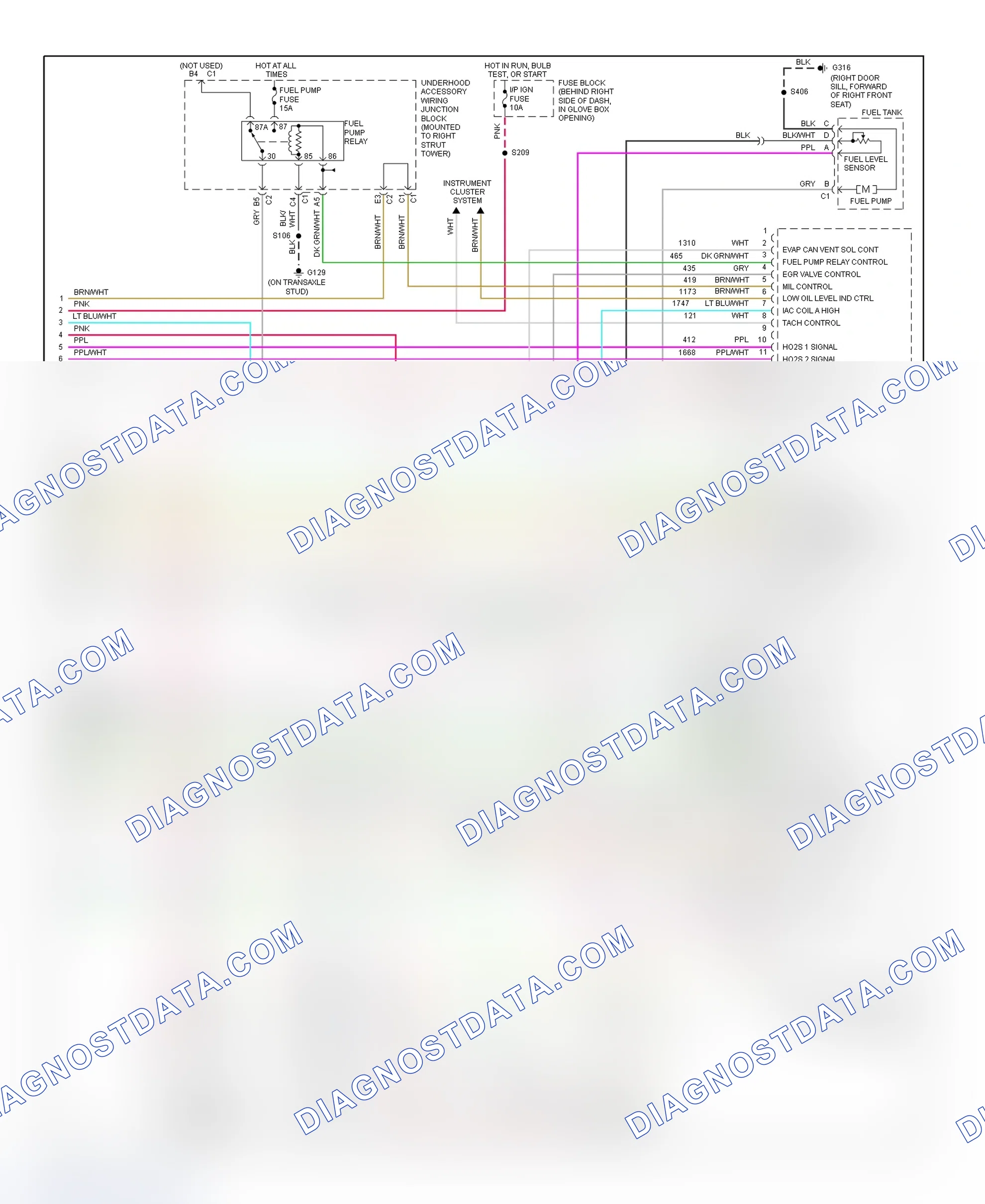 Scheme 117: PCM Wiring Diagram (Grand Prix - 3.8L VIN K - 4 Of 4)