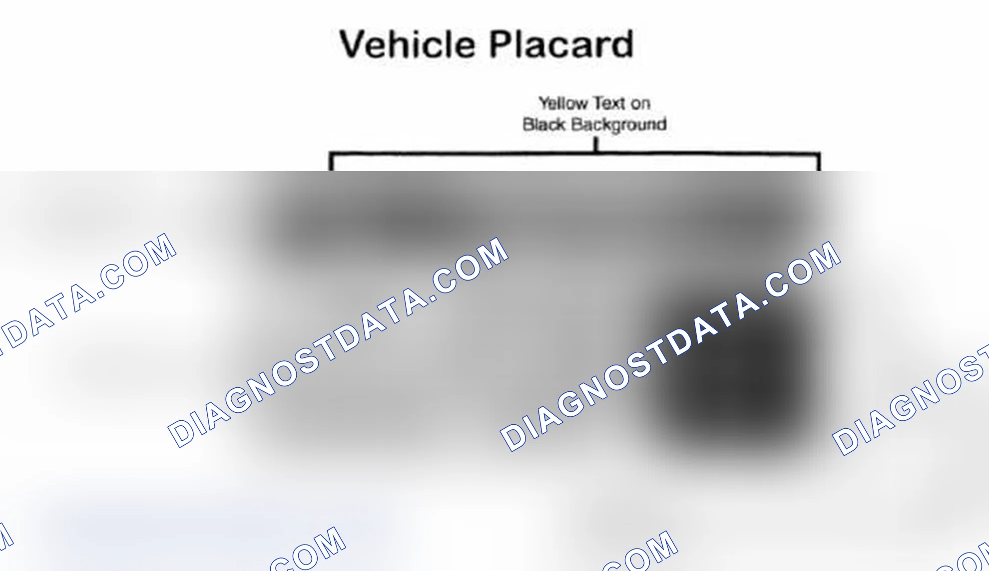 Scheme 28: Vehicle Tire Placard - Typical