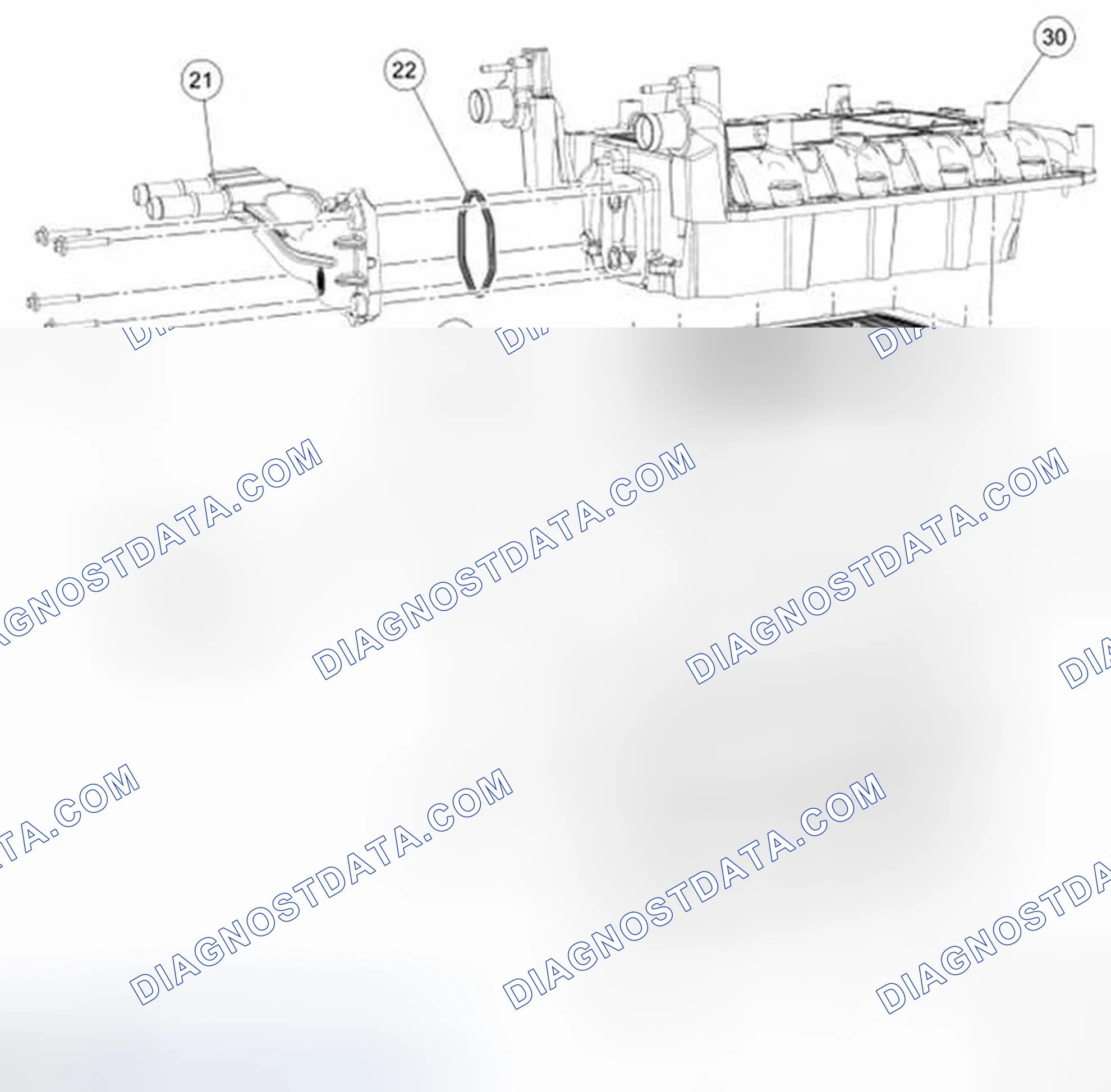 Scheme 1814: Intake Manifold Assembly (View 3 of 3)