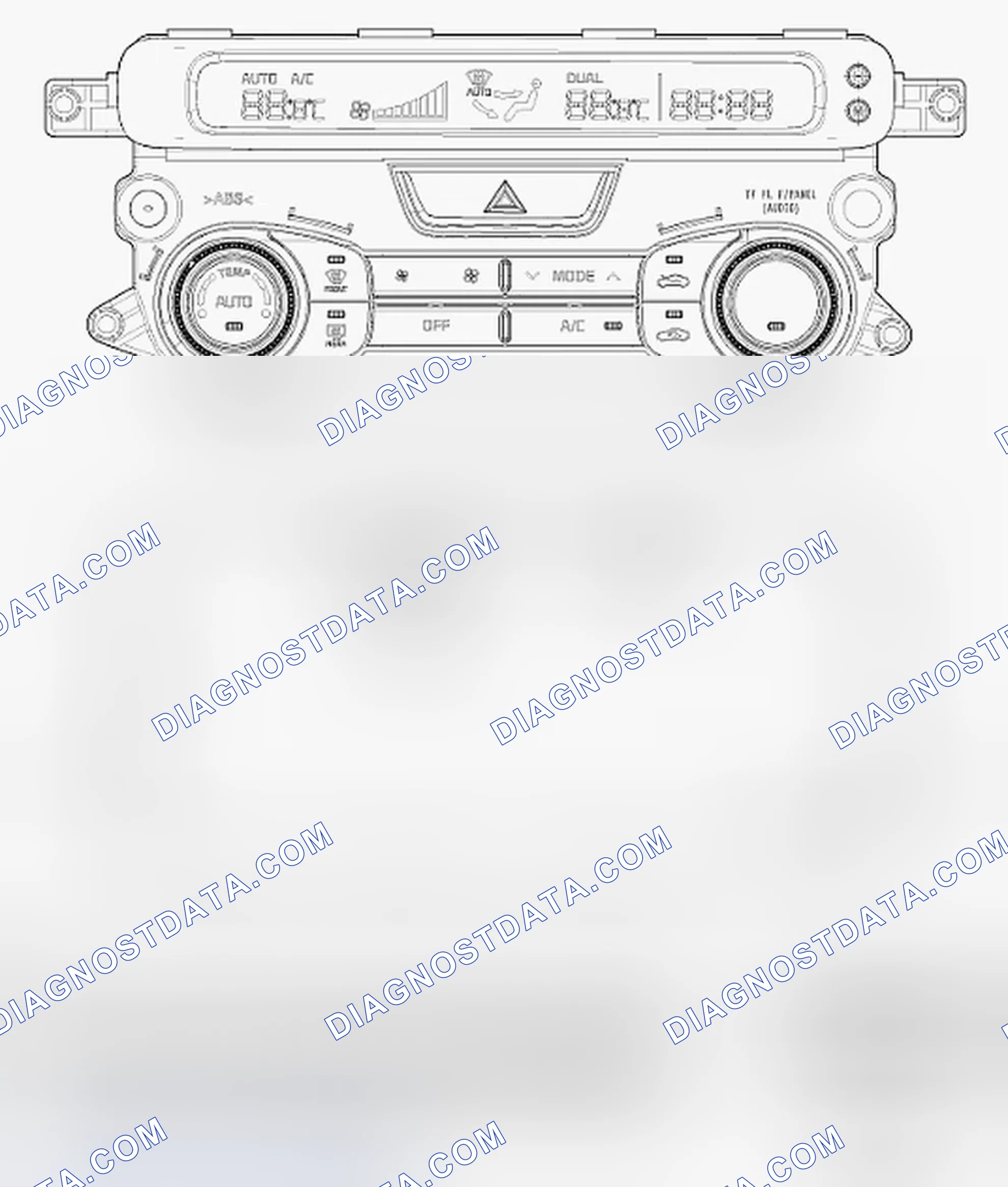 Scheme 79: Control Panel (Dual A/C & Heater Controller - A)