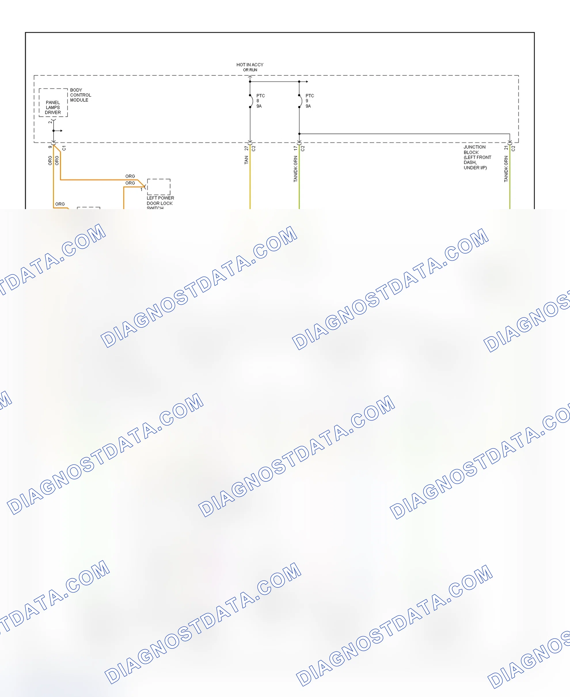 Scheme 3: Power Window System Wiring Diagram