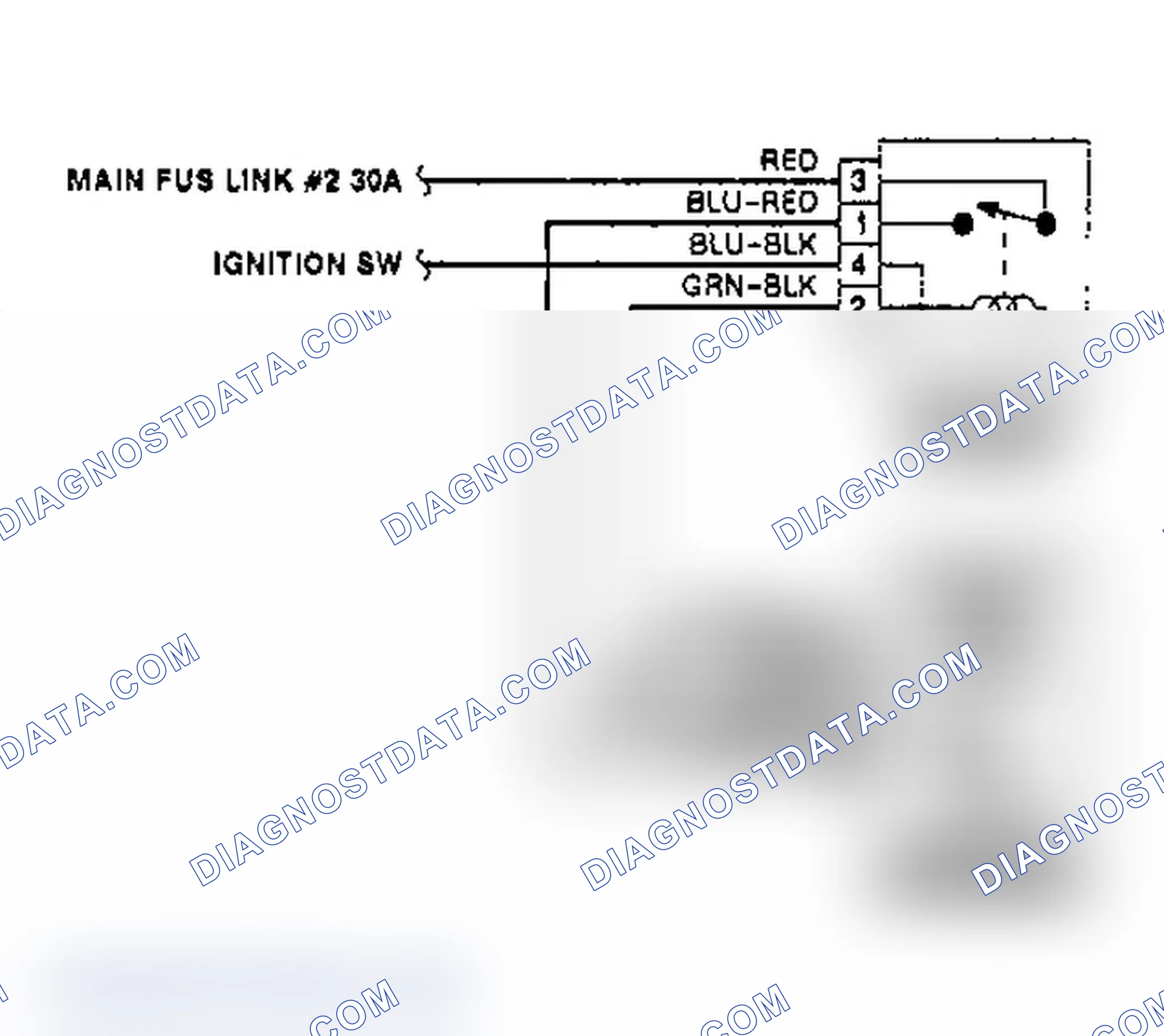 Scheme 4: Electric Cooling Fan Wiring Diagram (Without A/C)