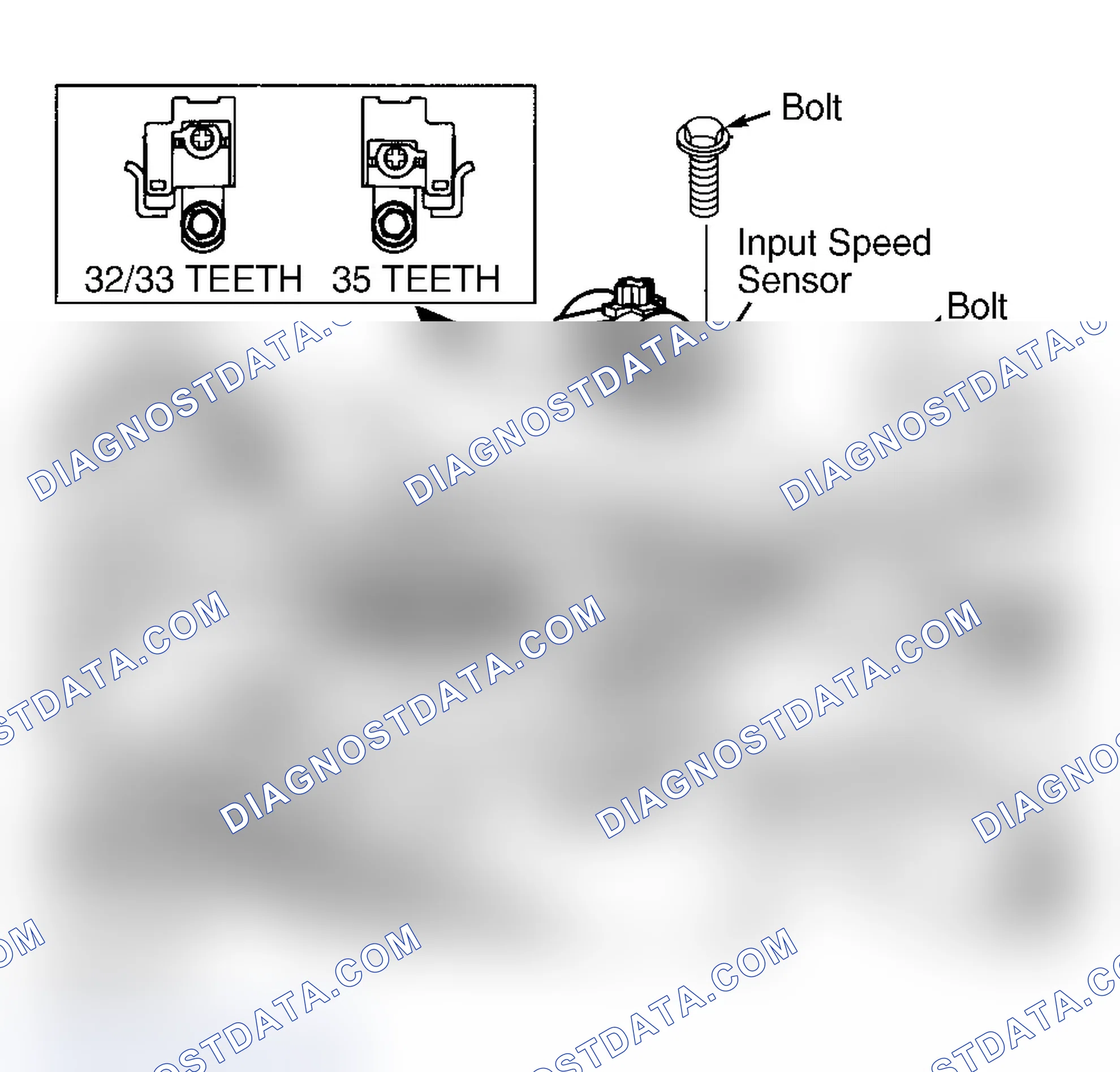 Scheme 35: INPUT SPEED SENSOR & WIRING HARNESS