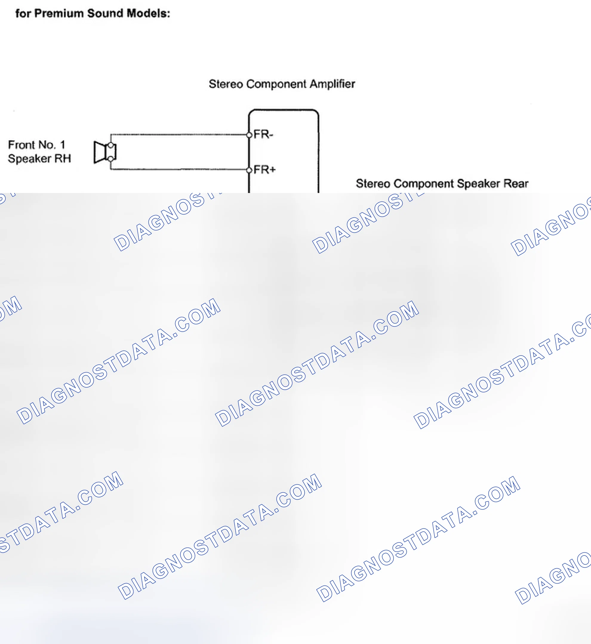 Scheme 22: Speaker Wiring Diagram For Premium Sound Models