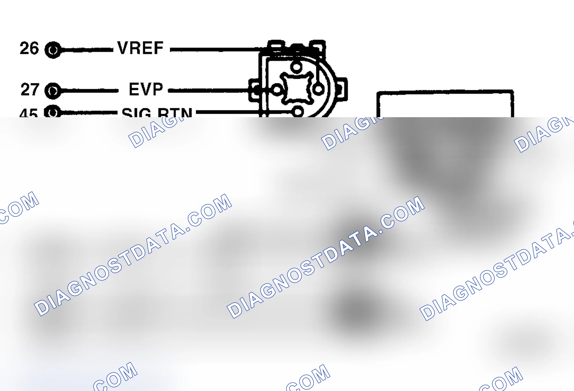 Scheme 129: TEST DD - EGR VALVE POSITION (EVP) SENSOR