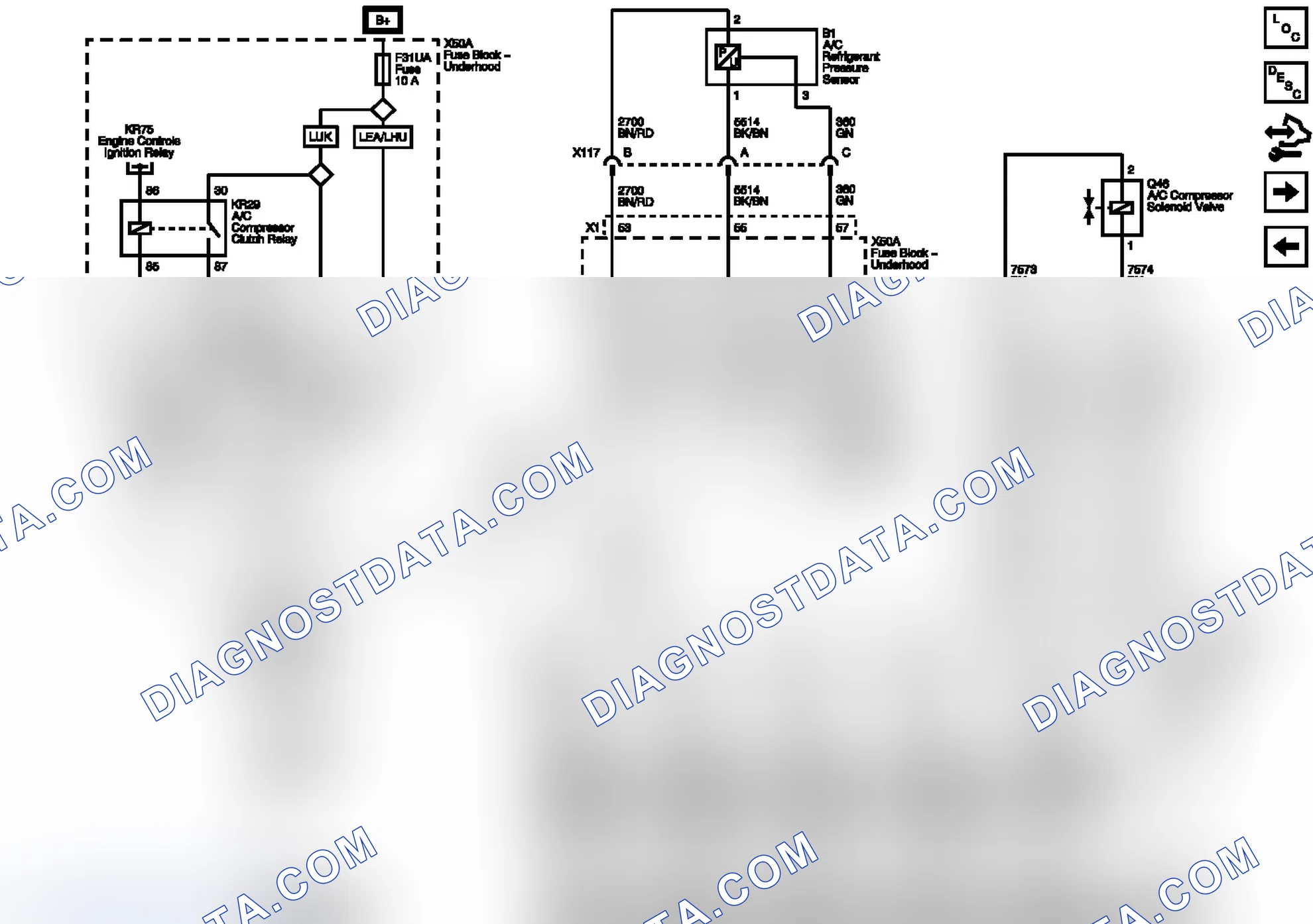Scheme 54: Temperature Sensors and Compressor Controls Wiring Schematics