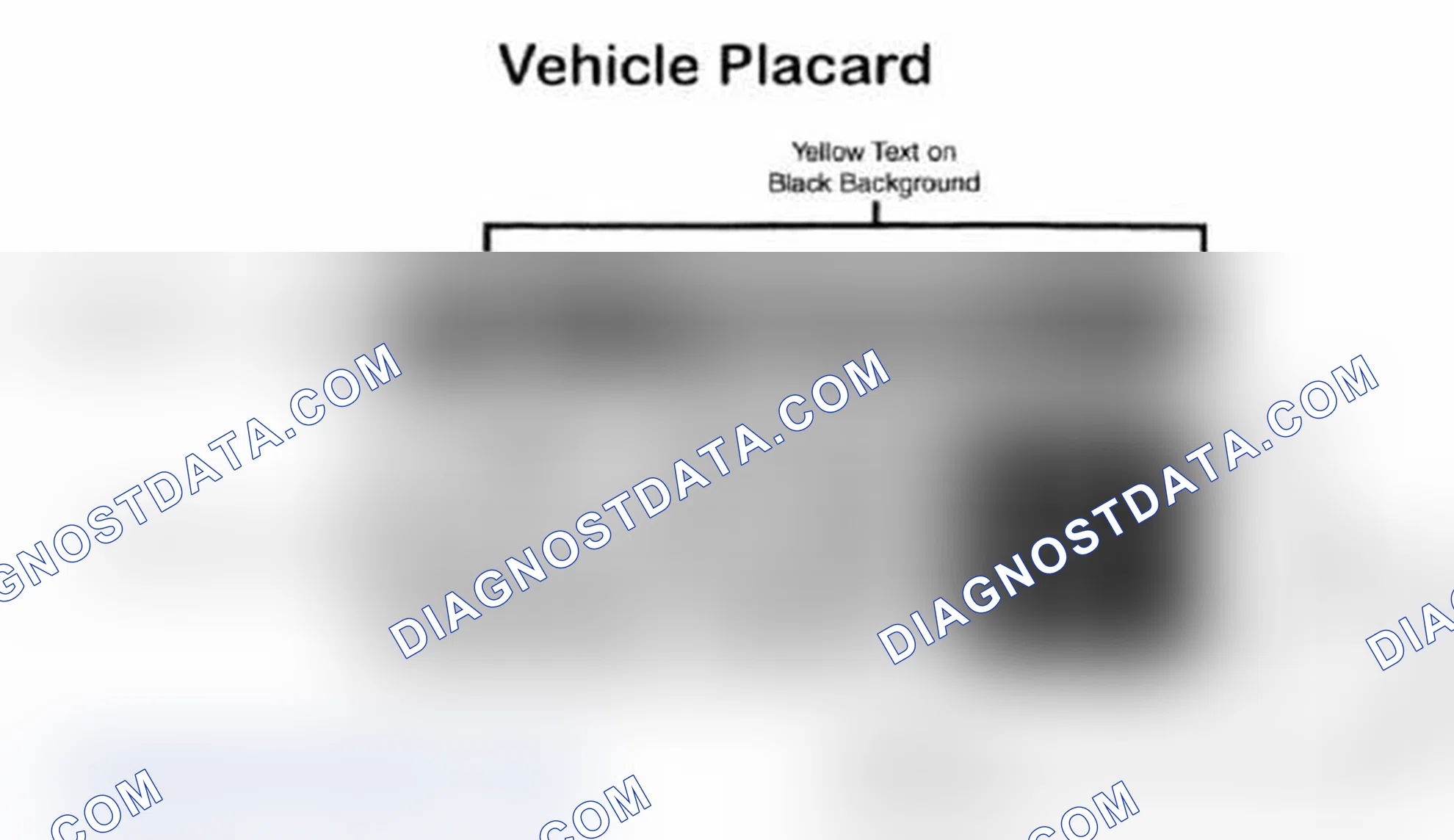 Scheme 28: Vehicle Tire Placard - Typical