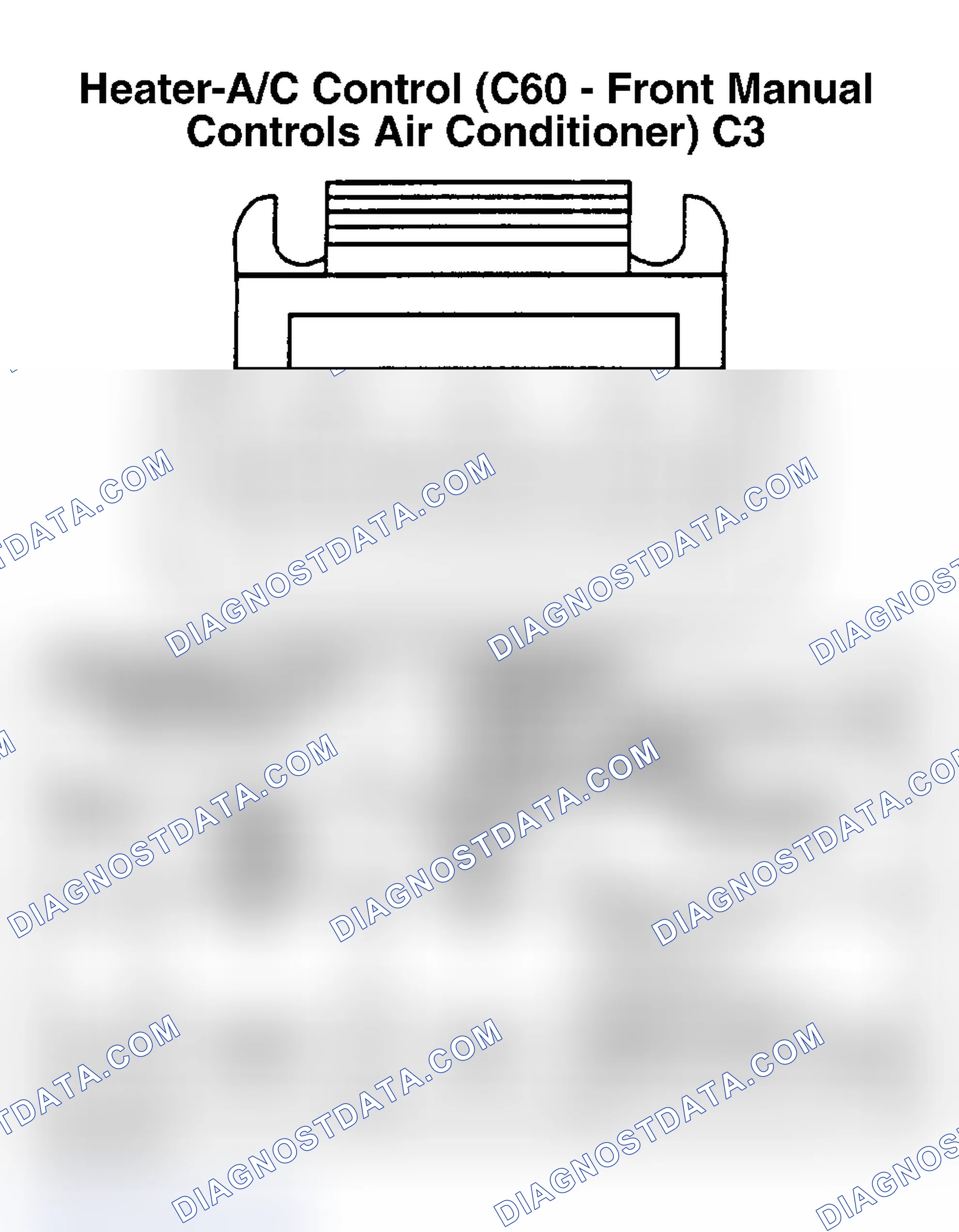 Scheme 68: HEATER & A/C CONTROL (FRONT MANUAL A/C CONTROLS) C3