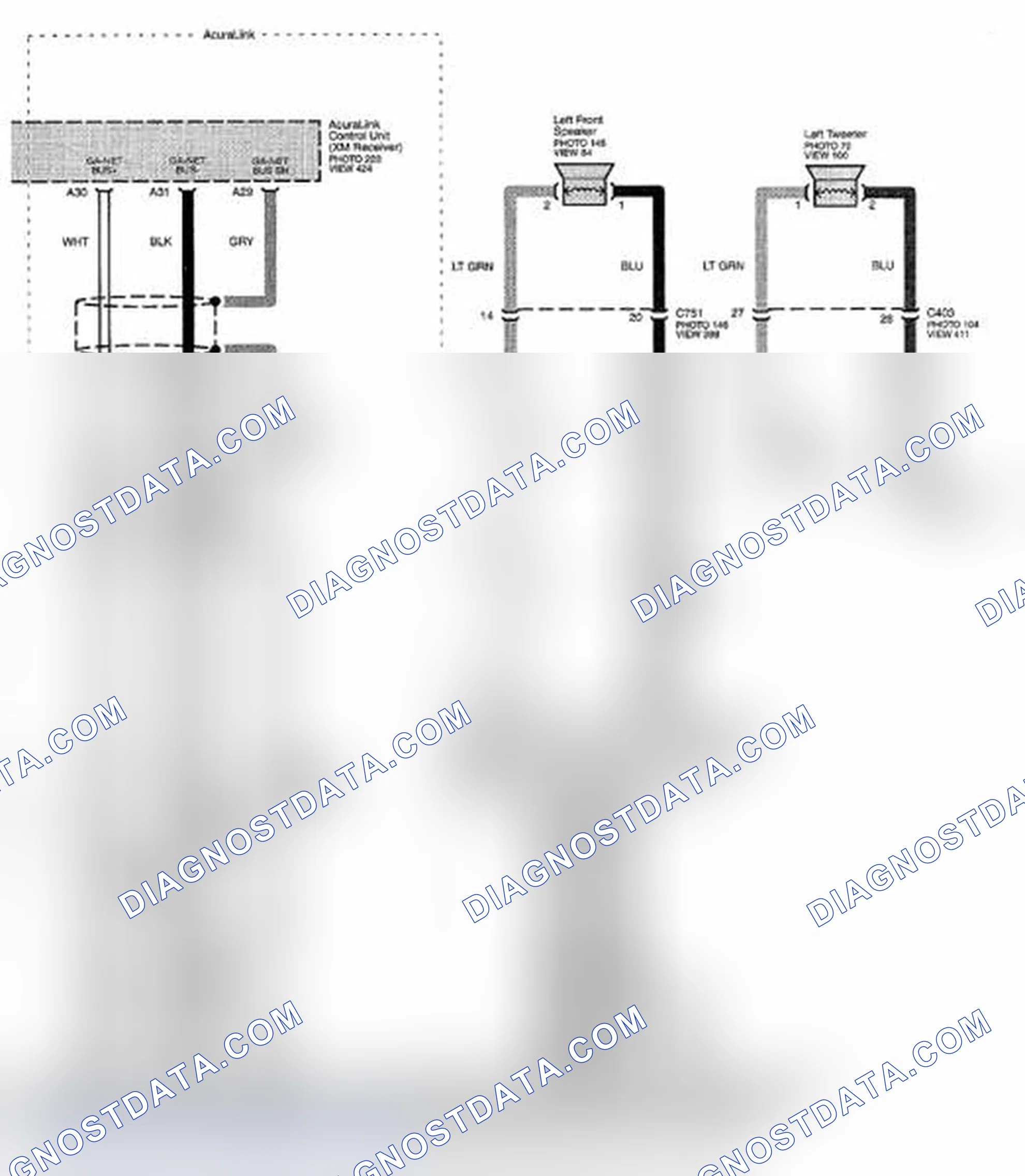 Scheme 357: Navigation System Circuit Diagram (Page 156-5)