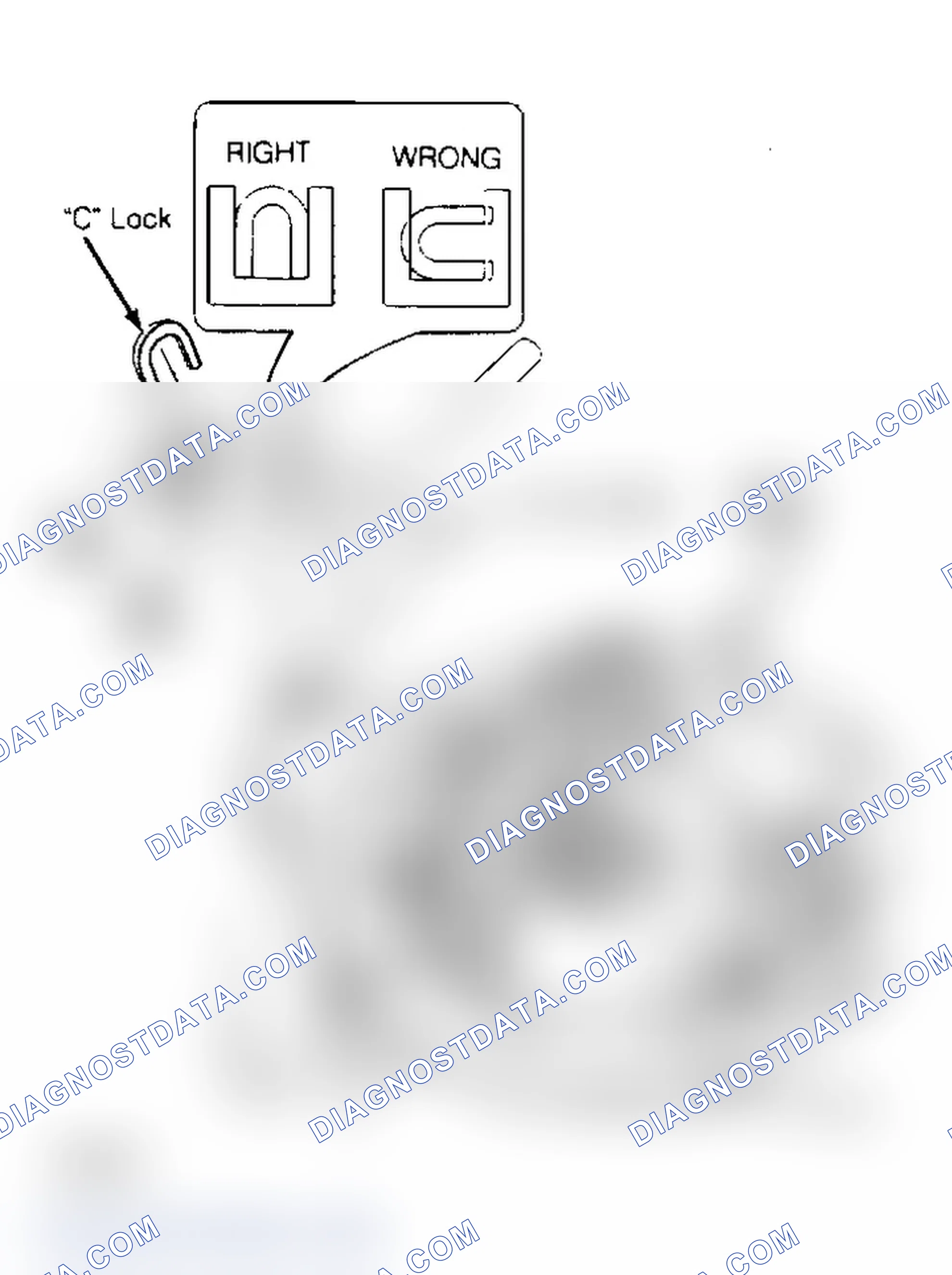 Scheme 13: Removing & Installing "C" Lock & Pinion Shaft On Locking Differential (Typical)