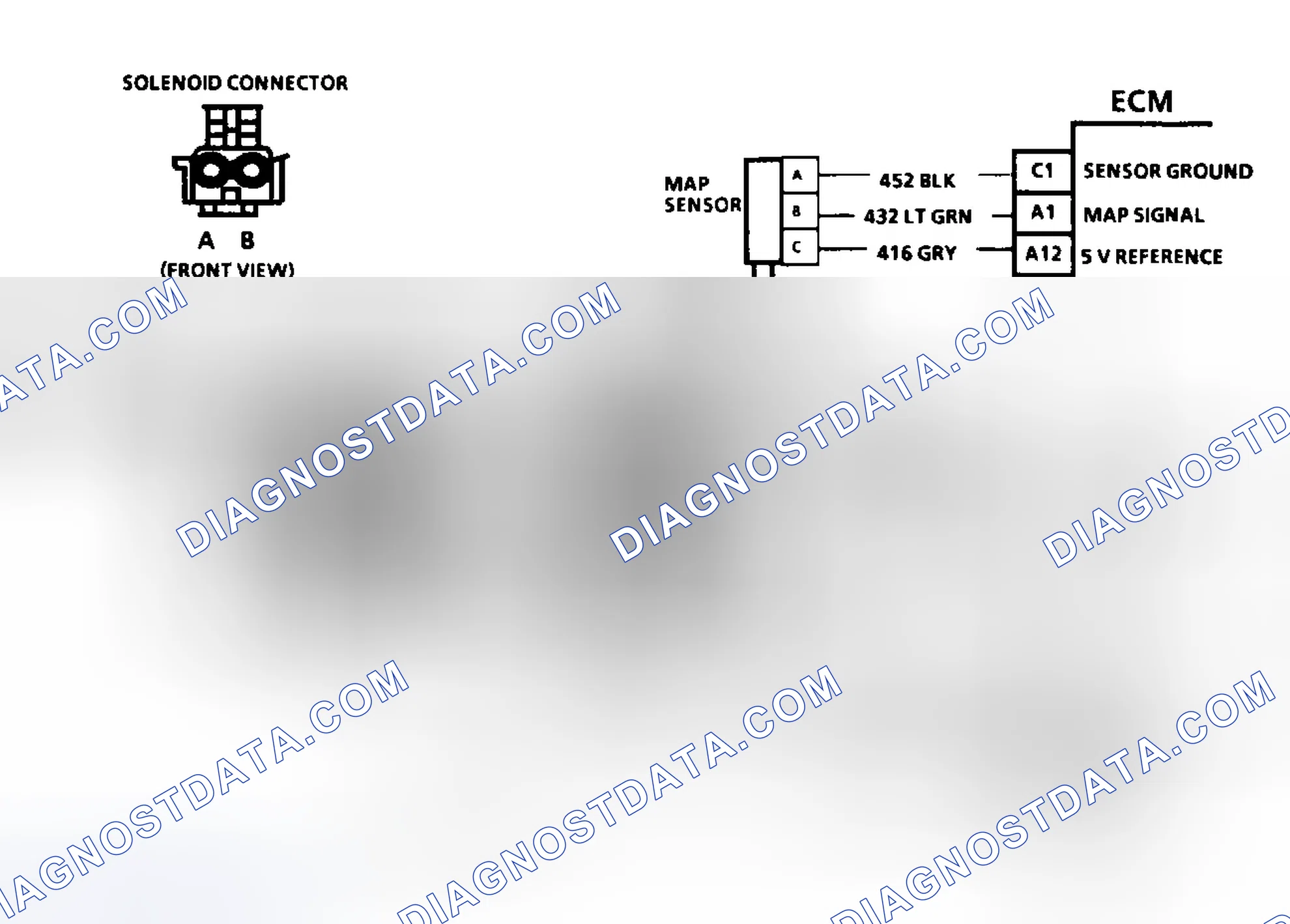 Scheme 46: Code 31: Circuit Diagram MAP Sensor Signal Voltage Low