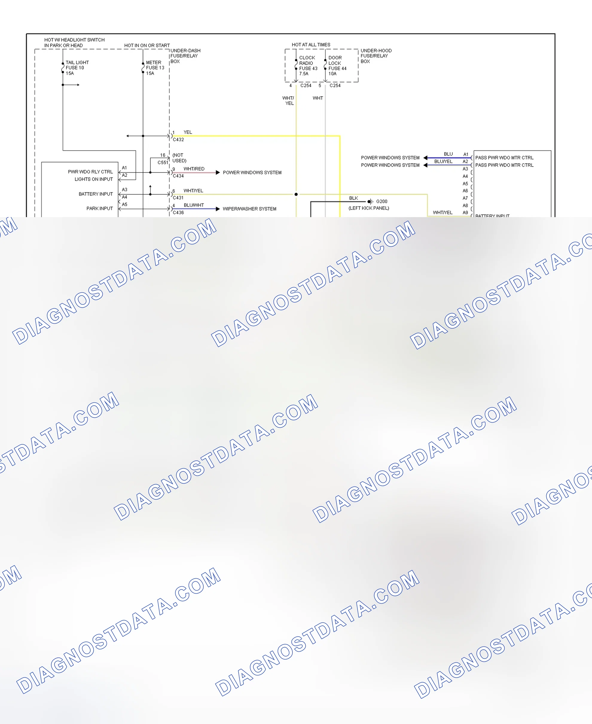 Scheme 1: Multiplex Control System Wiring Diagram (Prelude)