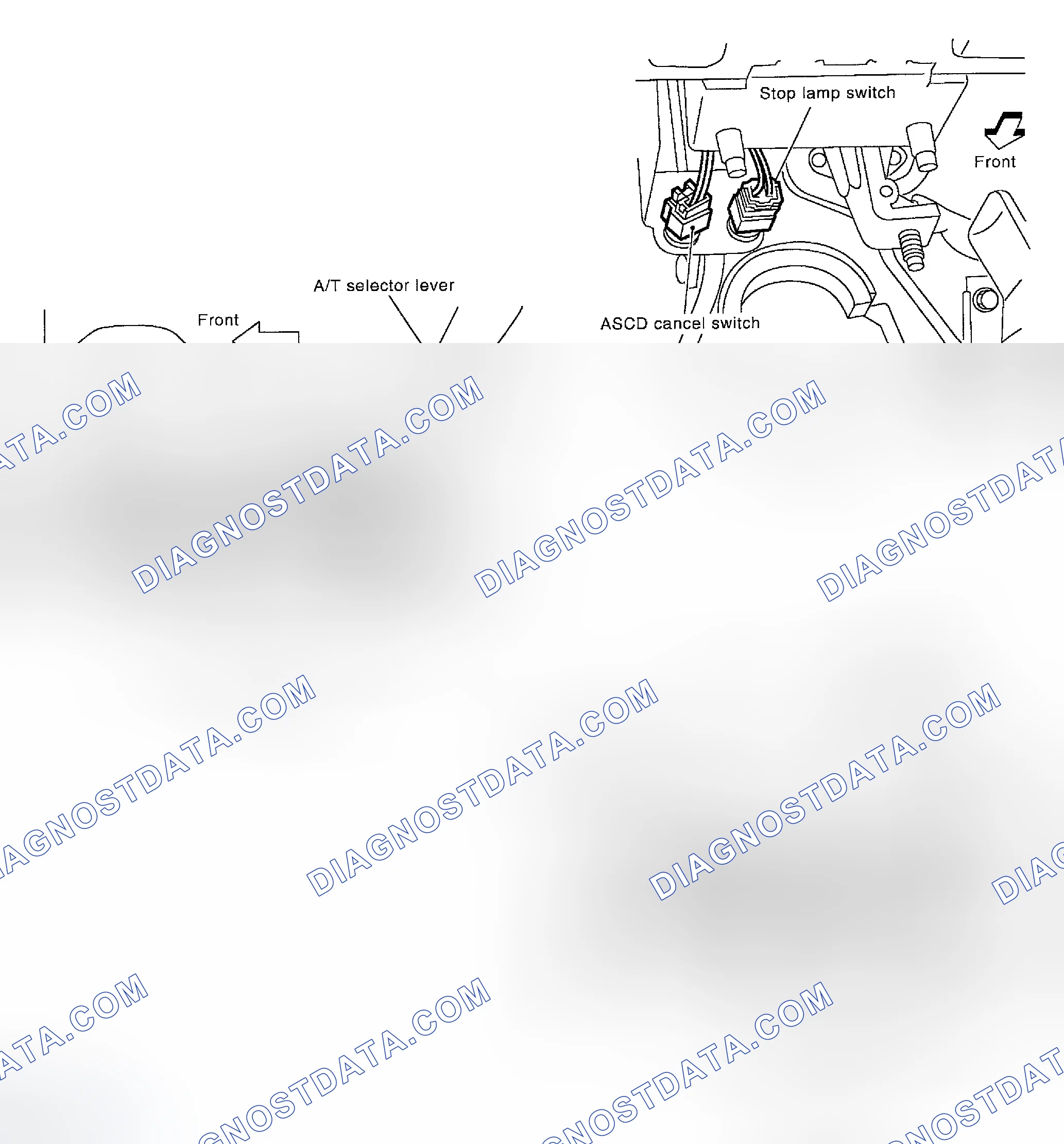 Scheme 1069: Shift Lock System Electrical Parts Location