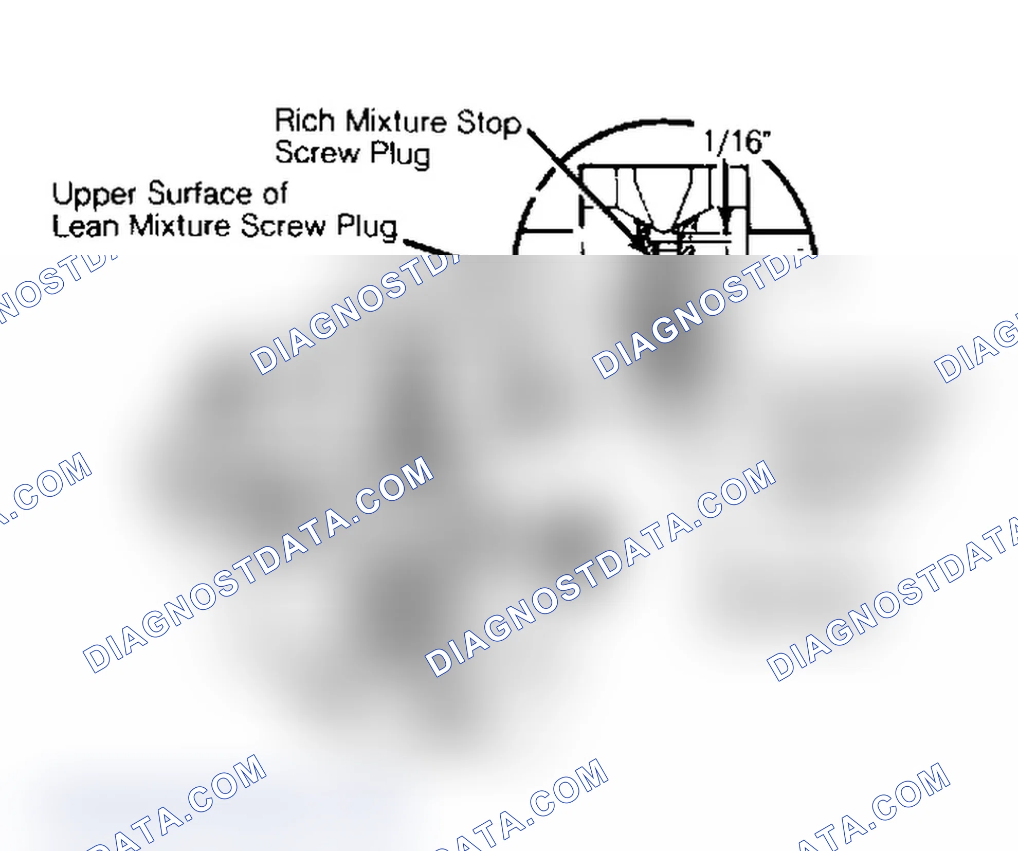 Scheme 58: Installing Lean Mixture Screw Plug & Rich Mixture Stop Screw Plug Plugs seal settings and prevent loss of fuel vapor.