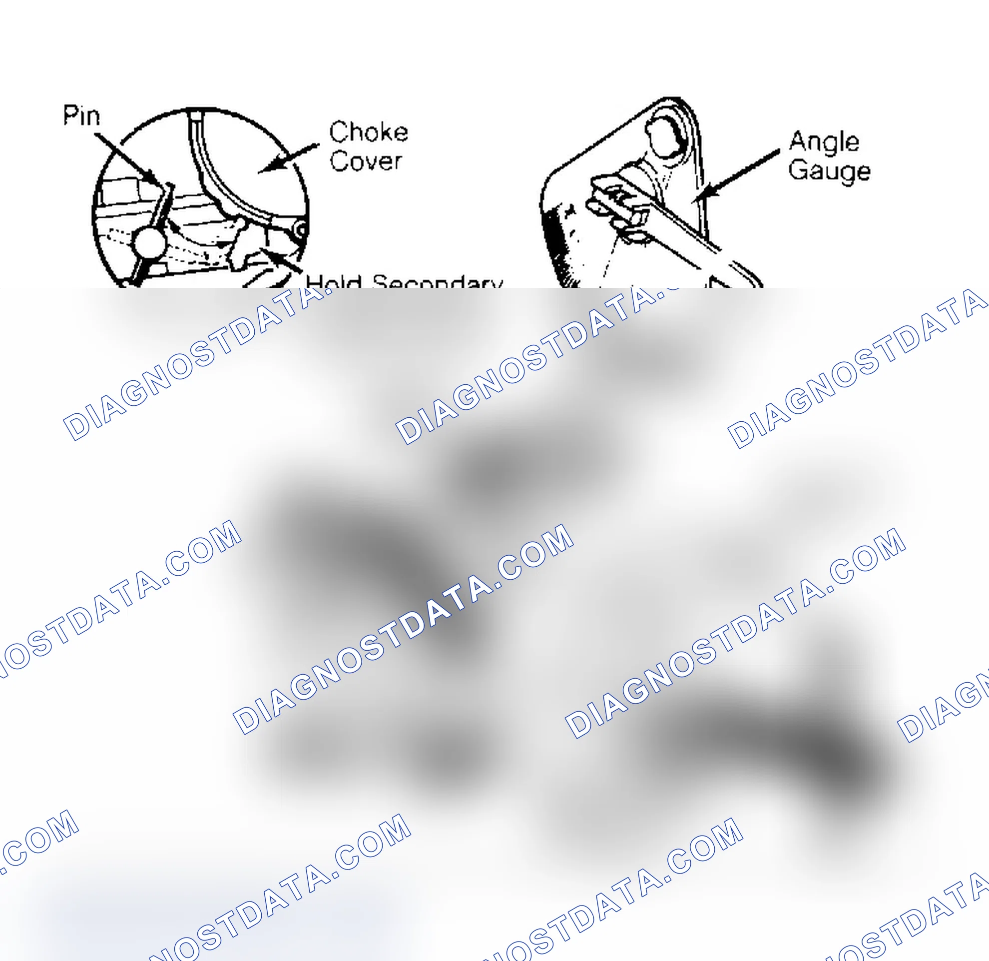 Scheme 16: Choke Unloader Adjustment Bend tang to adjust.
