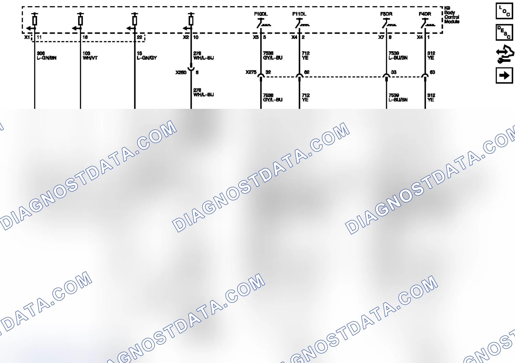 Scheme 1: Daytime Running Lamps and Low Beams Wiring Schematics