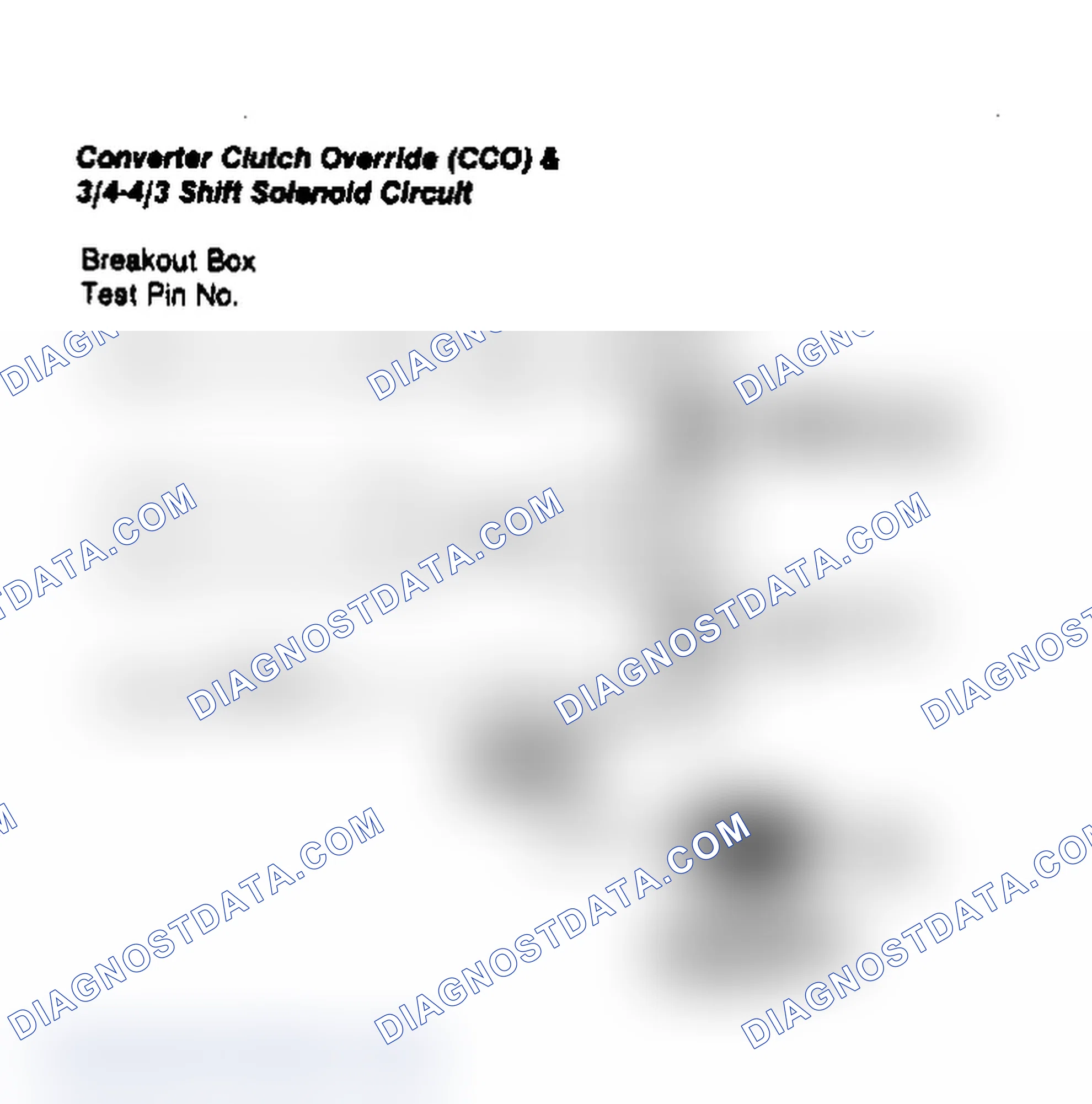 Scheme 62: Converter Clutch Override (CCO) & 3/4-4/3 Shift Solenoid Ckt