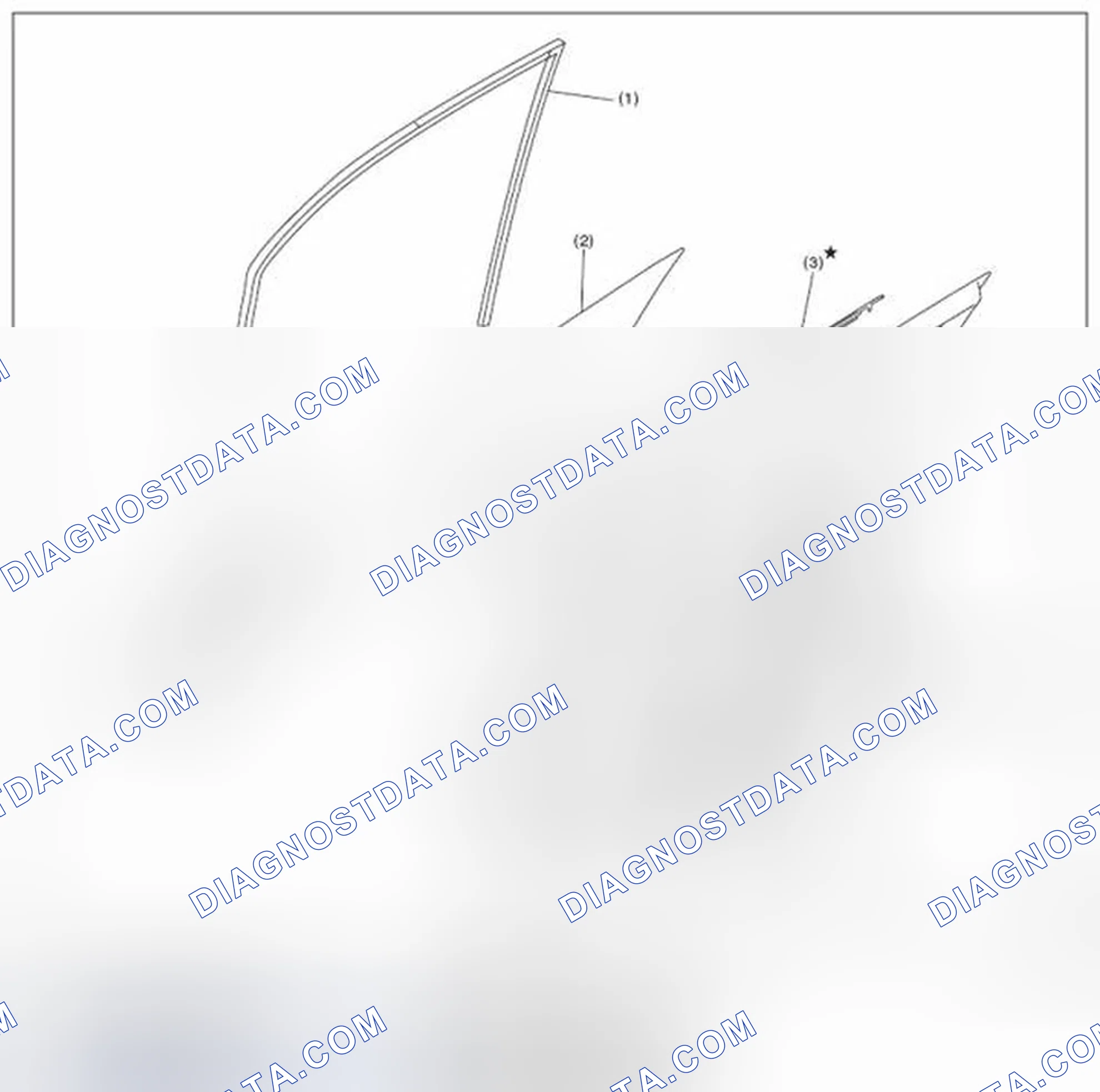 Scheme 7: FRONT DOOR GLASS