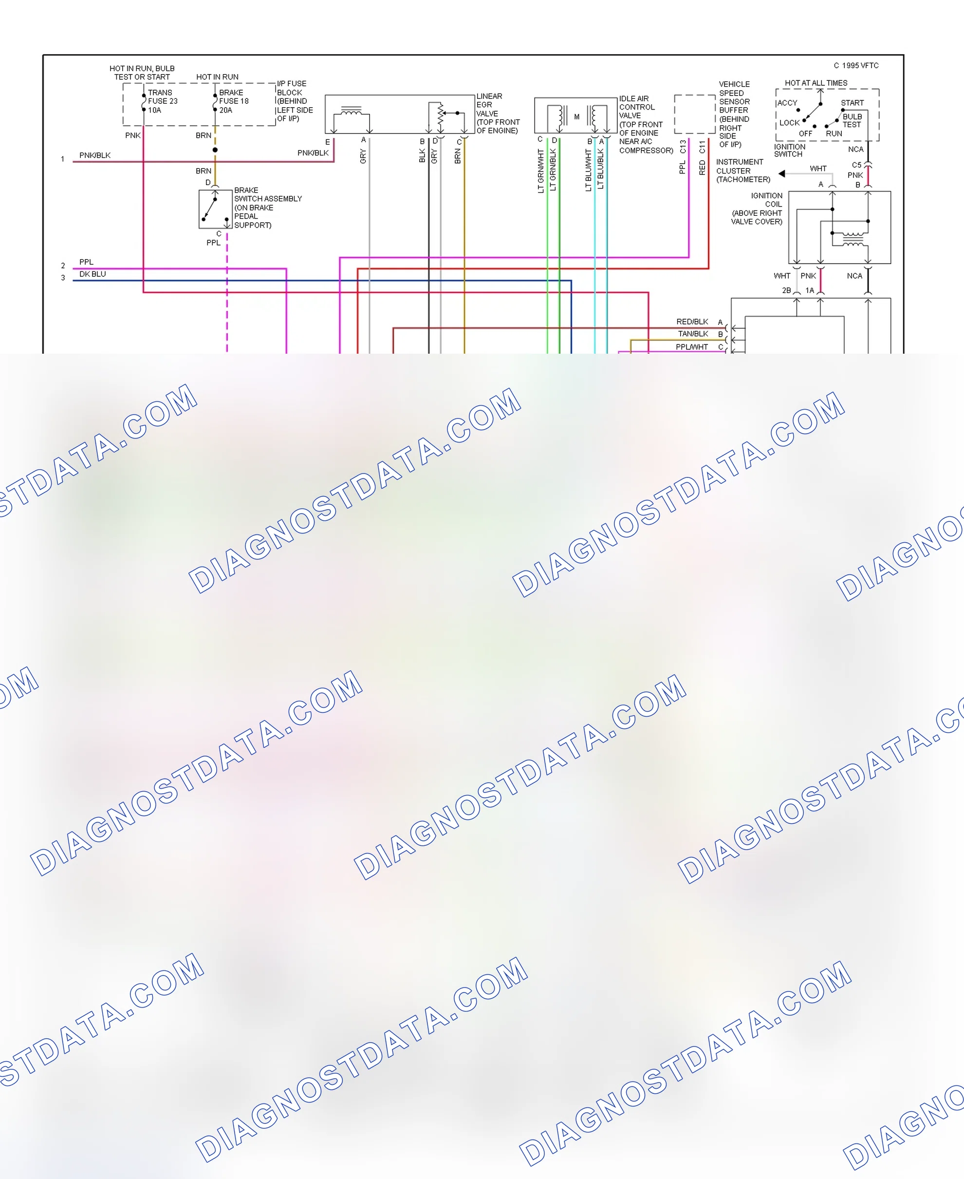 Scheme 312: Wiring Diagram ("S" & "T" Blazer, Jimmy, Pickup & Sonoma - 4.3L VIN W W/PCM - 2 Of 2)