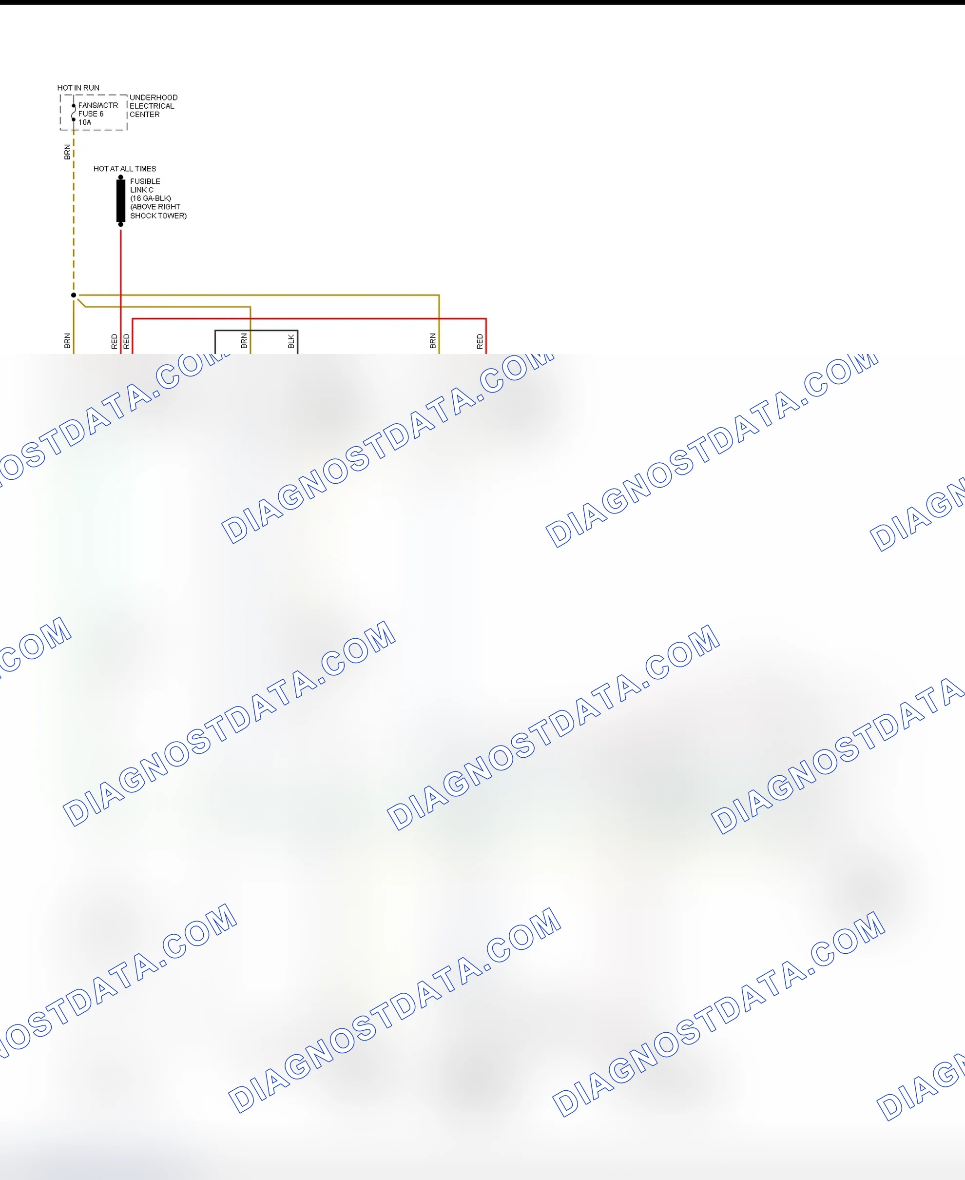 Scheme 12: Cooling Fan Circuit Wiring Diagram