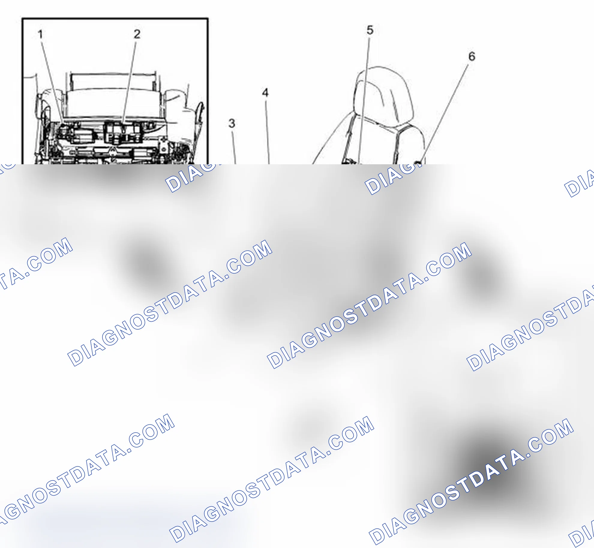 Scheme 51: Driver Seat Components (Power)