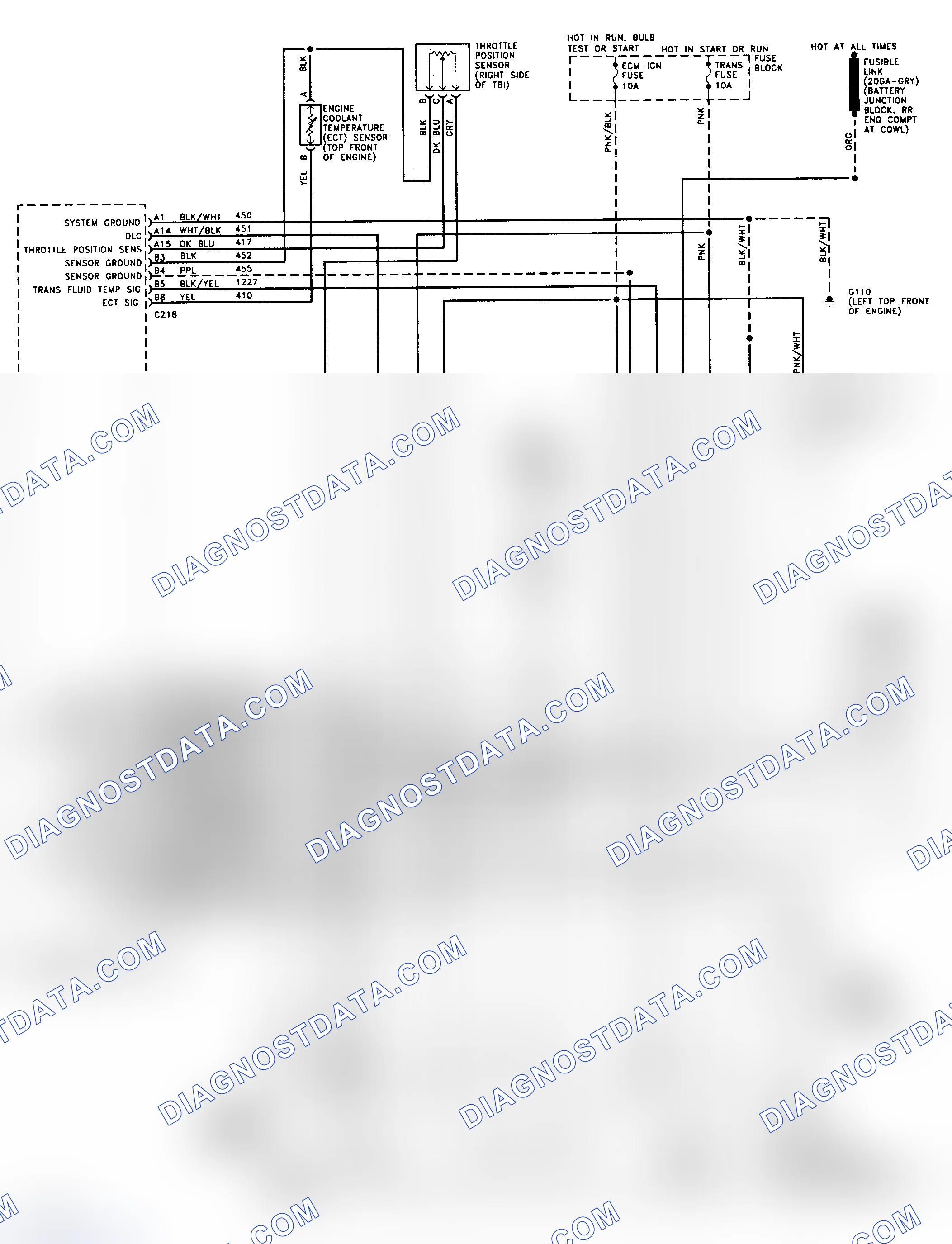 Scheme 186: 4L80-E Wiring Diagram (1994 "C" & "K" Series - Gasoline)