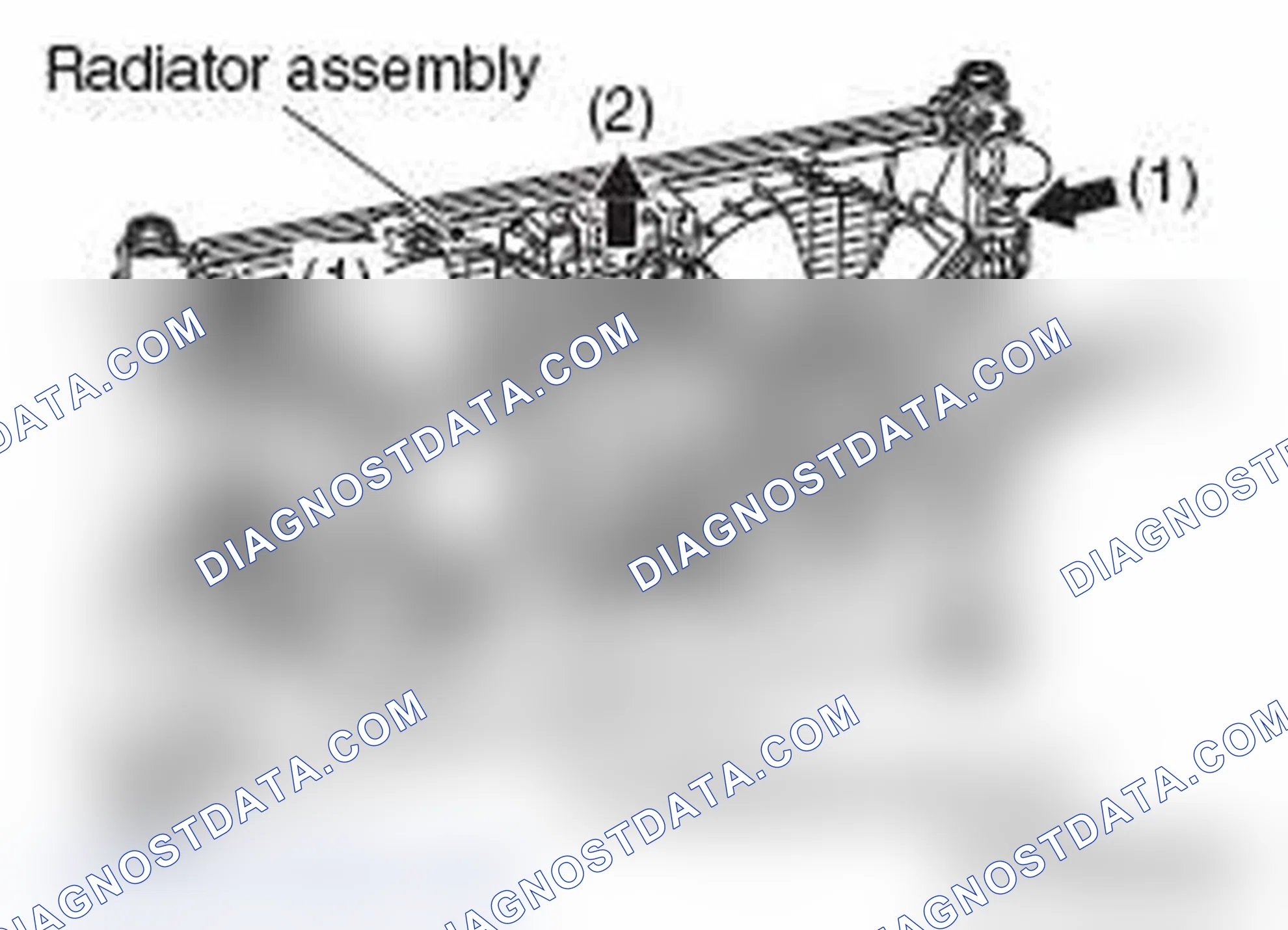 Scheme 53: << B >> FAN, FAN MOTOR AND COOLING FAN SHROUD ASSEMBLY REMOVAL