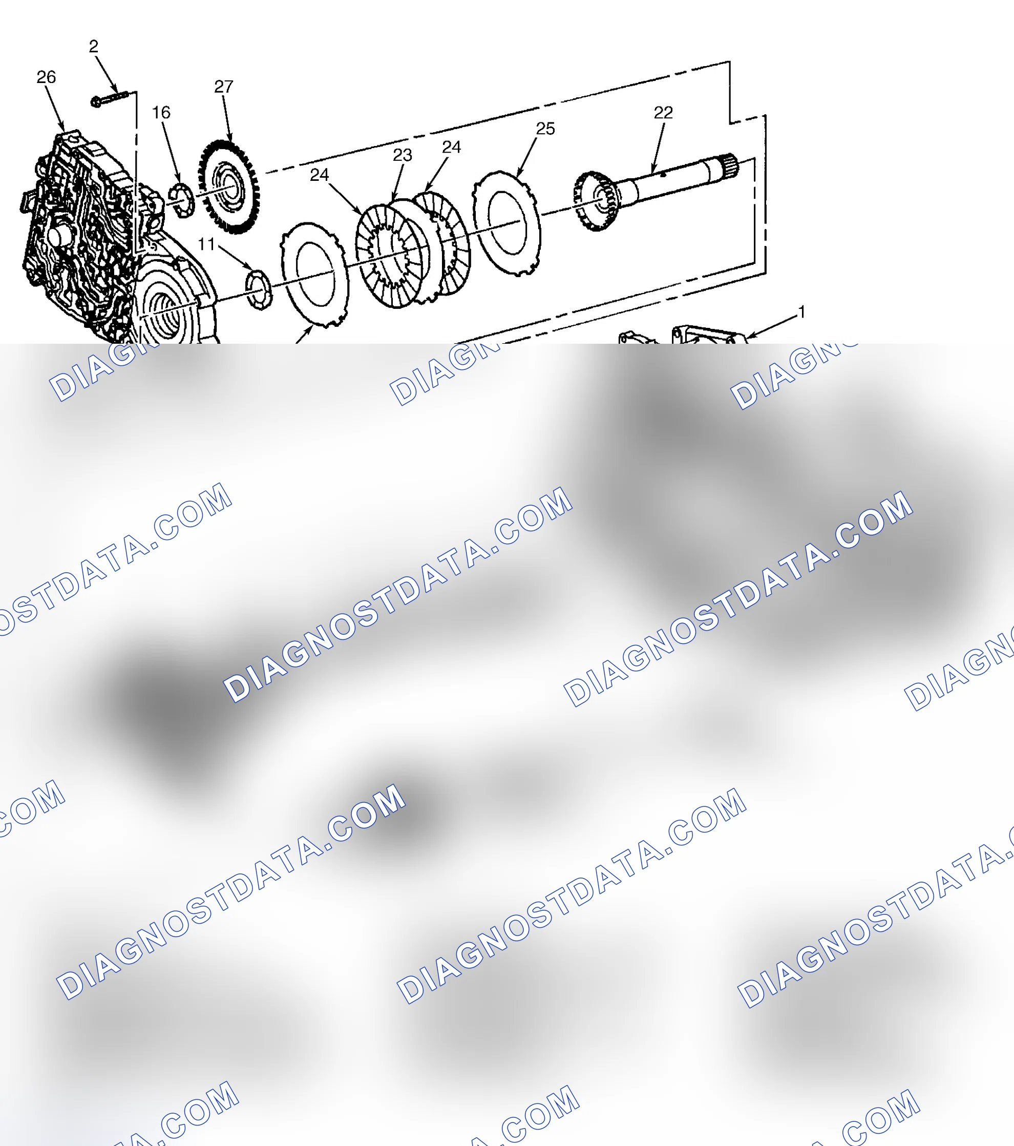 Scheme 77: 4TH CLUTCH SHAFT & PLATES