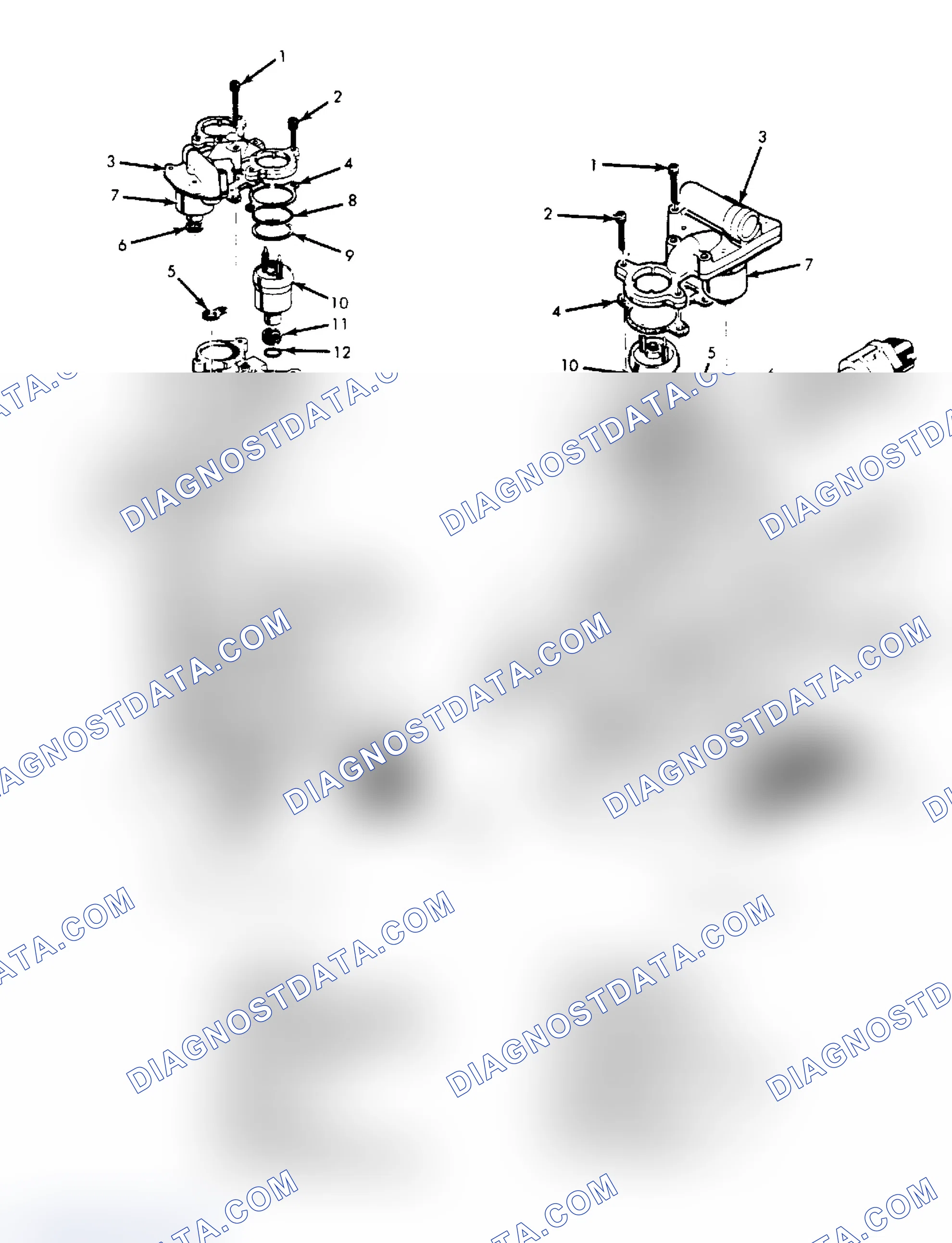 Scheme 45: Exploded View of Throttle Body Assembly