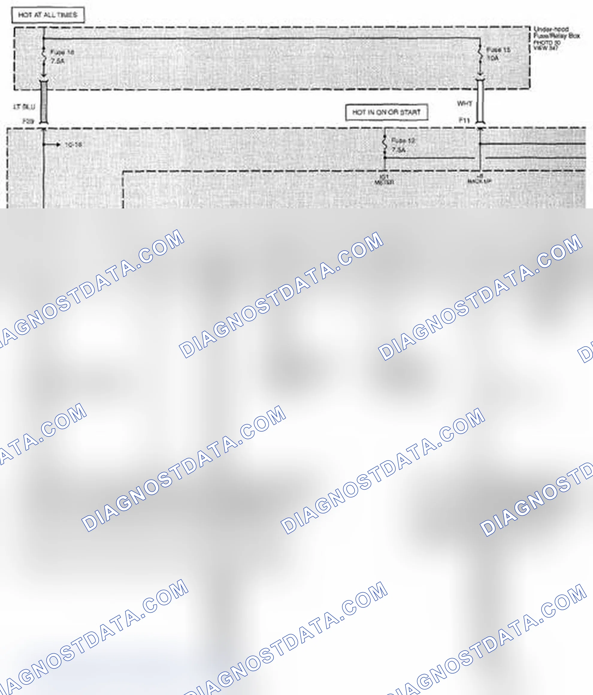 Scheme 312: Reminder Systems, Safety Indicator, Key Light Timer, And Low Oil Pressure Indicator Circuit Diagram - Without Keyless Access (Page 73)