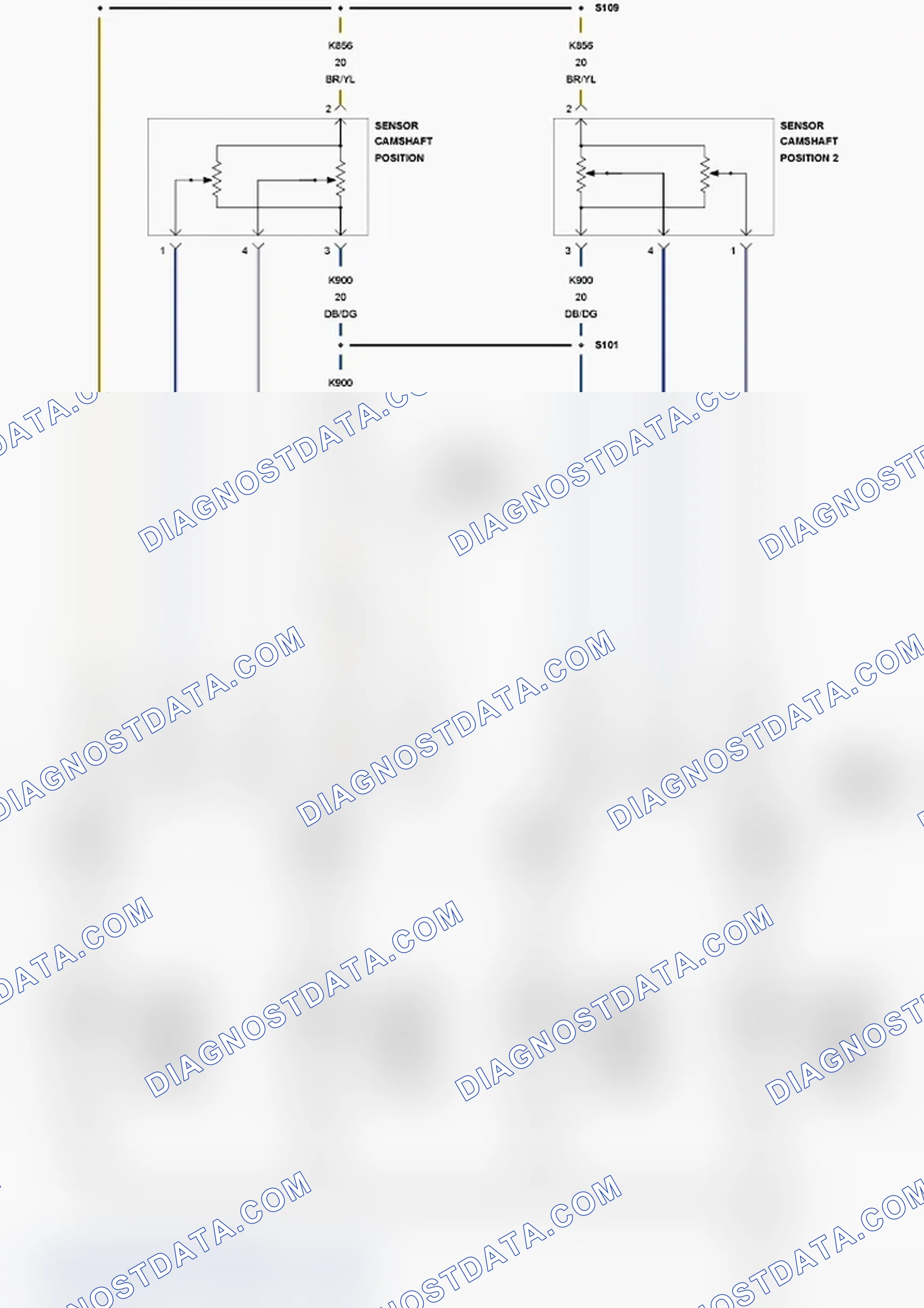 Scheme 194: P0335-CRANKSHAFT POSITION SENSOR CIRCUIT