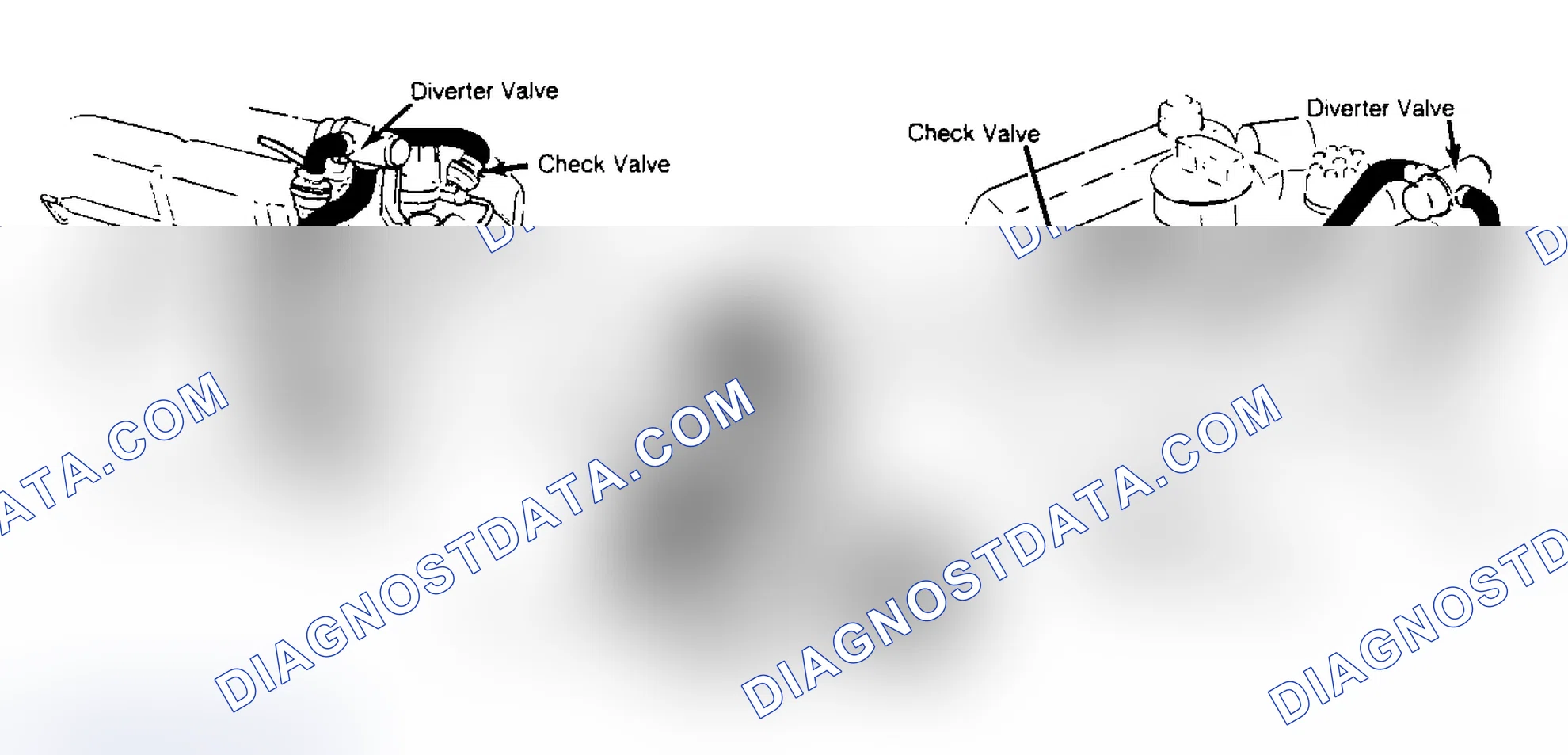 Fig. 3: Three Different Types of Air Injection Systems Used (V8) Air injection systems may vary according to equipment.