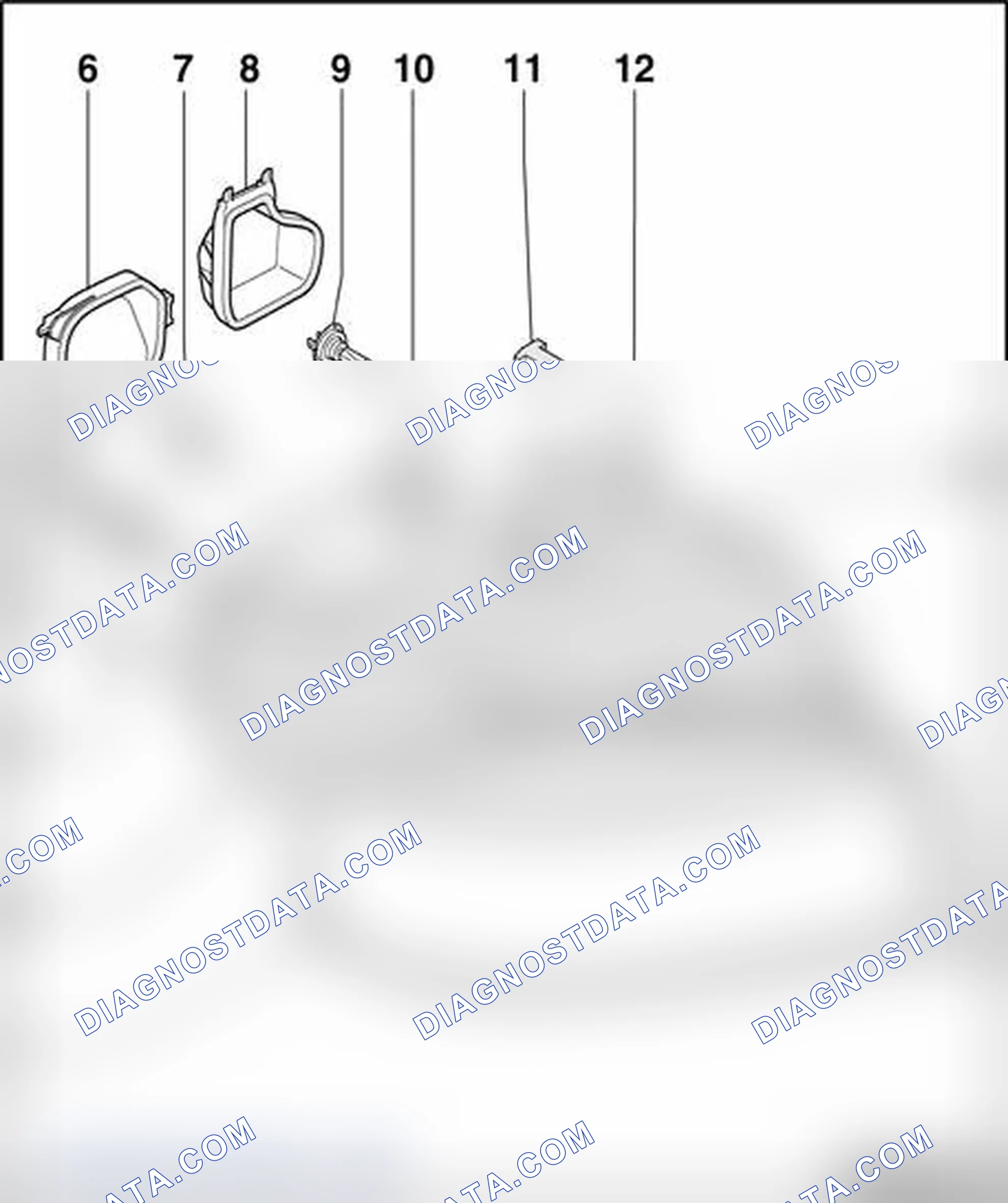 Scheme 188: Halogen headlamps, assembly
