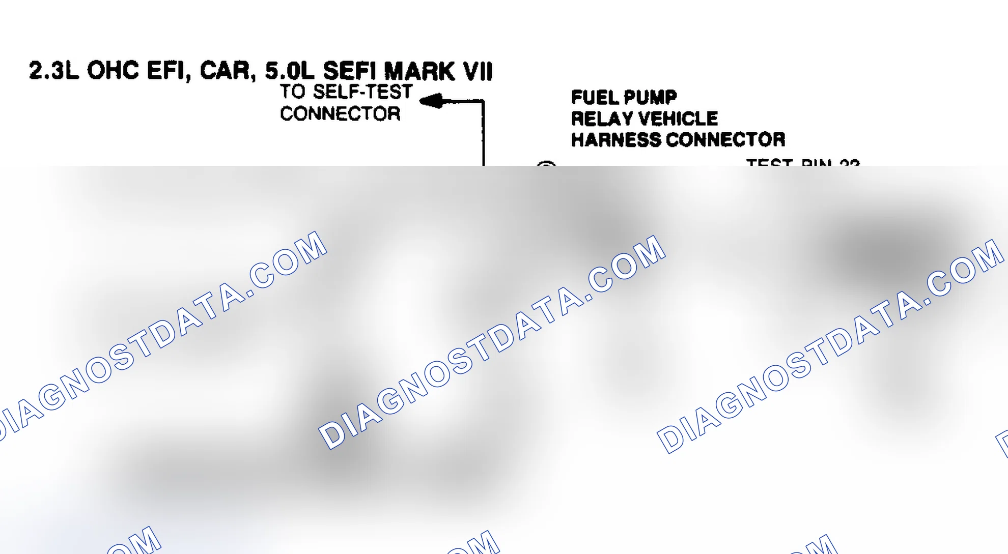 Scheme 52: 2.3L OHC PFI Fuel Pump Ckt Diagram