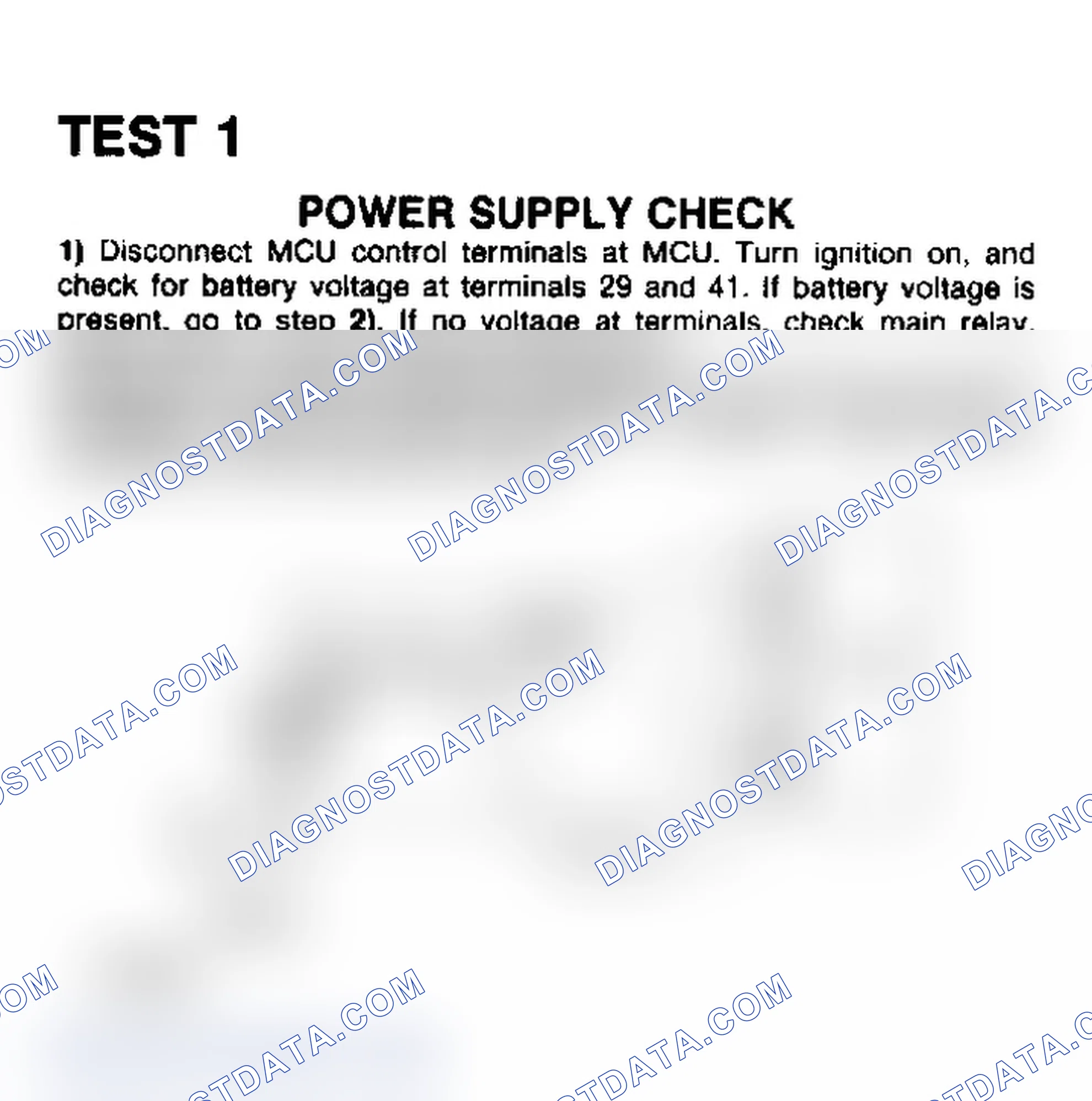 Scheme 12: Power Supply Check