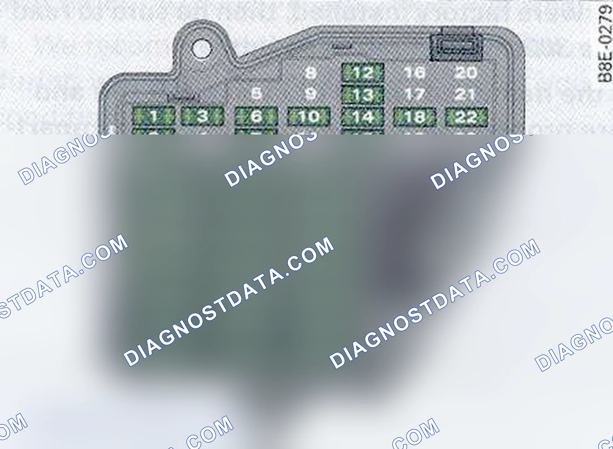 Scheme 18: Fuse Index Information (Passenger Compartment)
