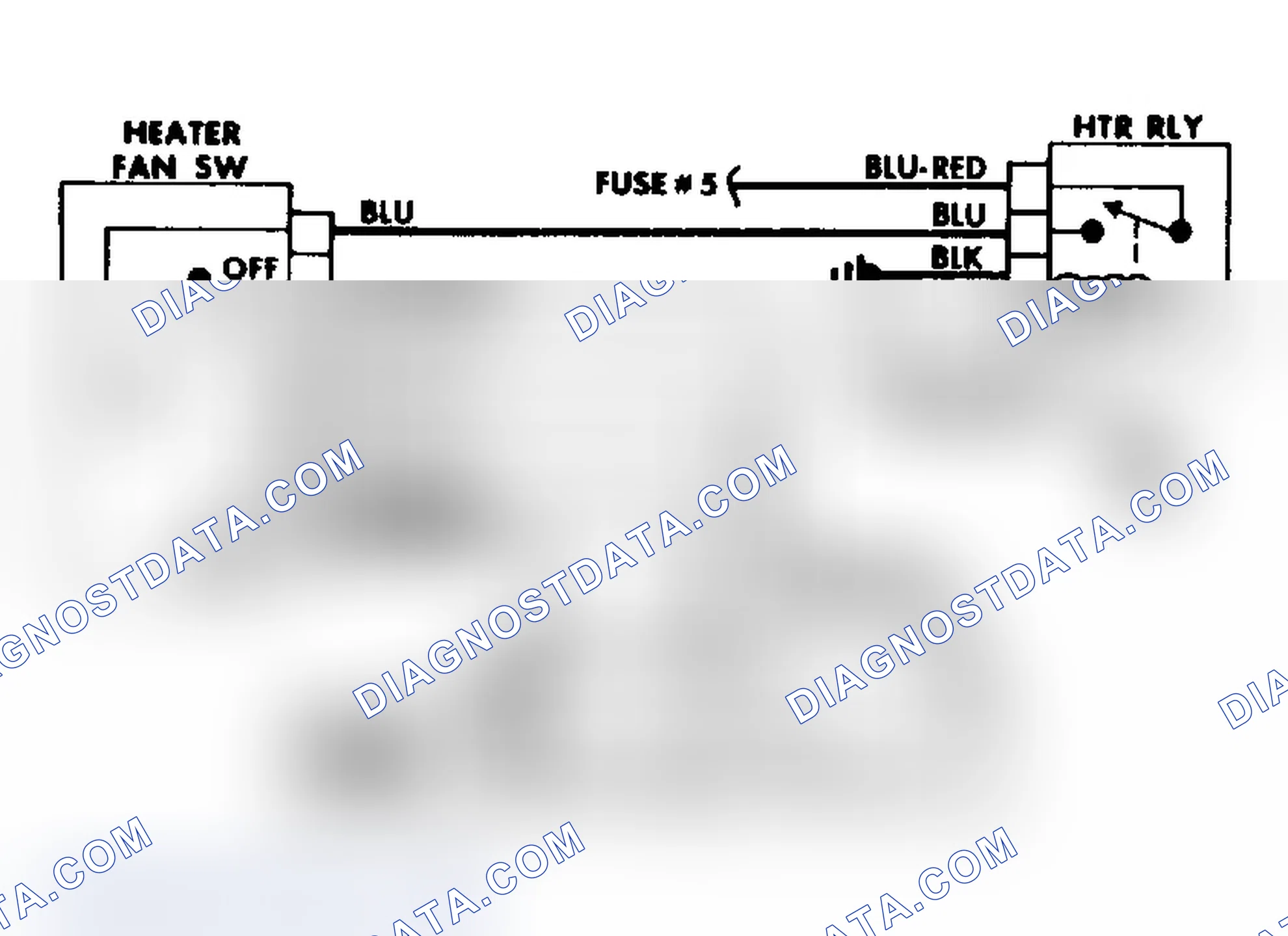Fig. 9: Heater System Wiring Diagram (Colt Vista)