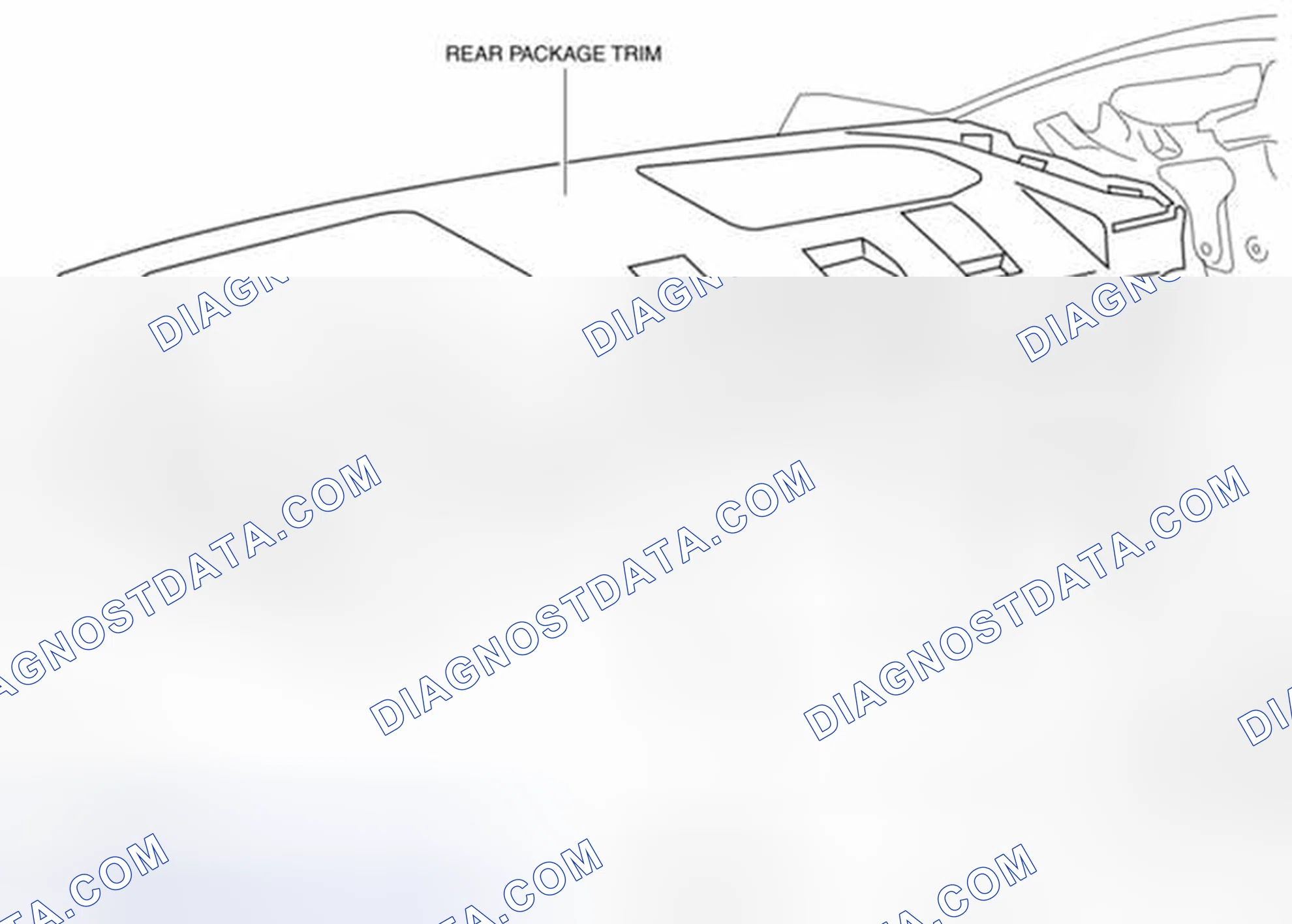 Scheme 60: REAR PACKAGE TRIM REMOVAL/INSTALLATION