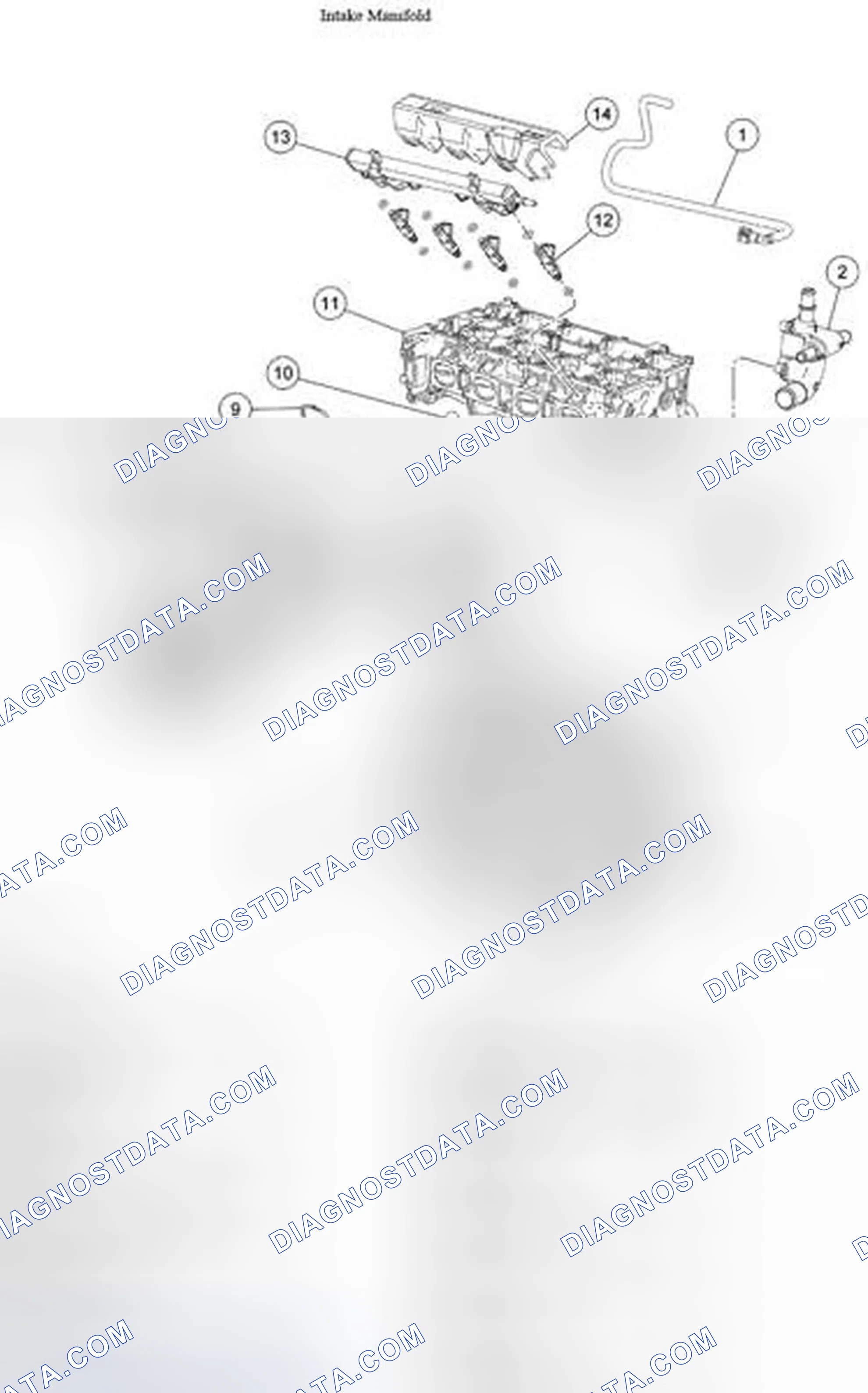 Scheme 865: INTAKE MANIFOLD - HYBRID EXPLODED VIEW