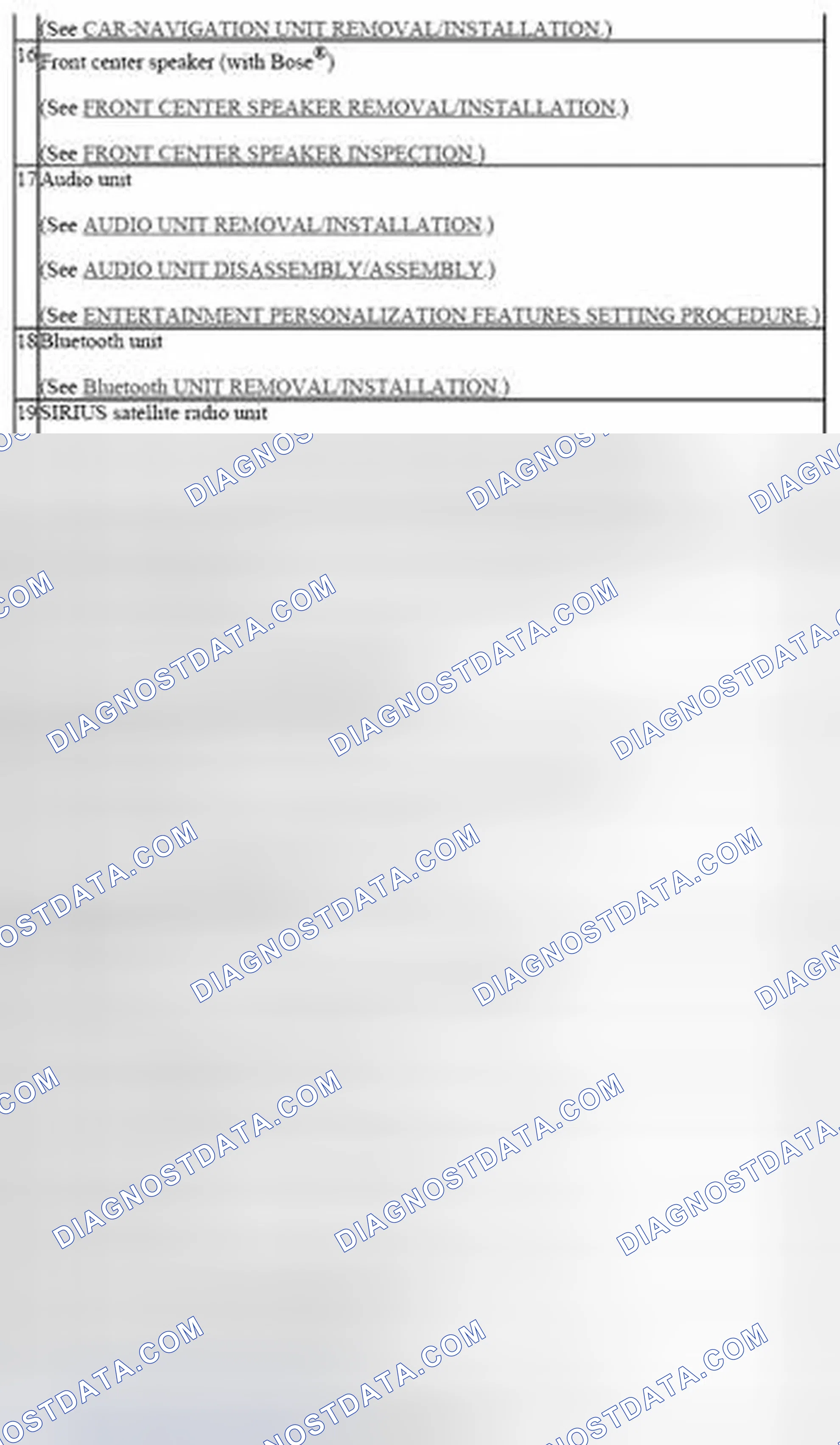 Fig. 3: Locating Entertainment System Components (3 Of 3)